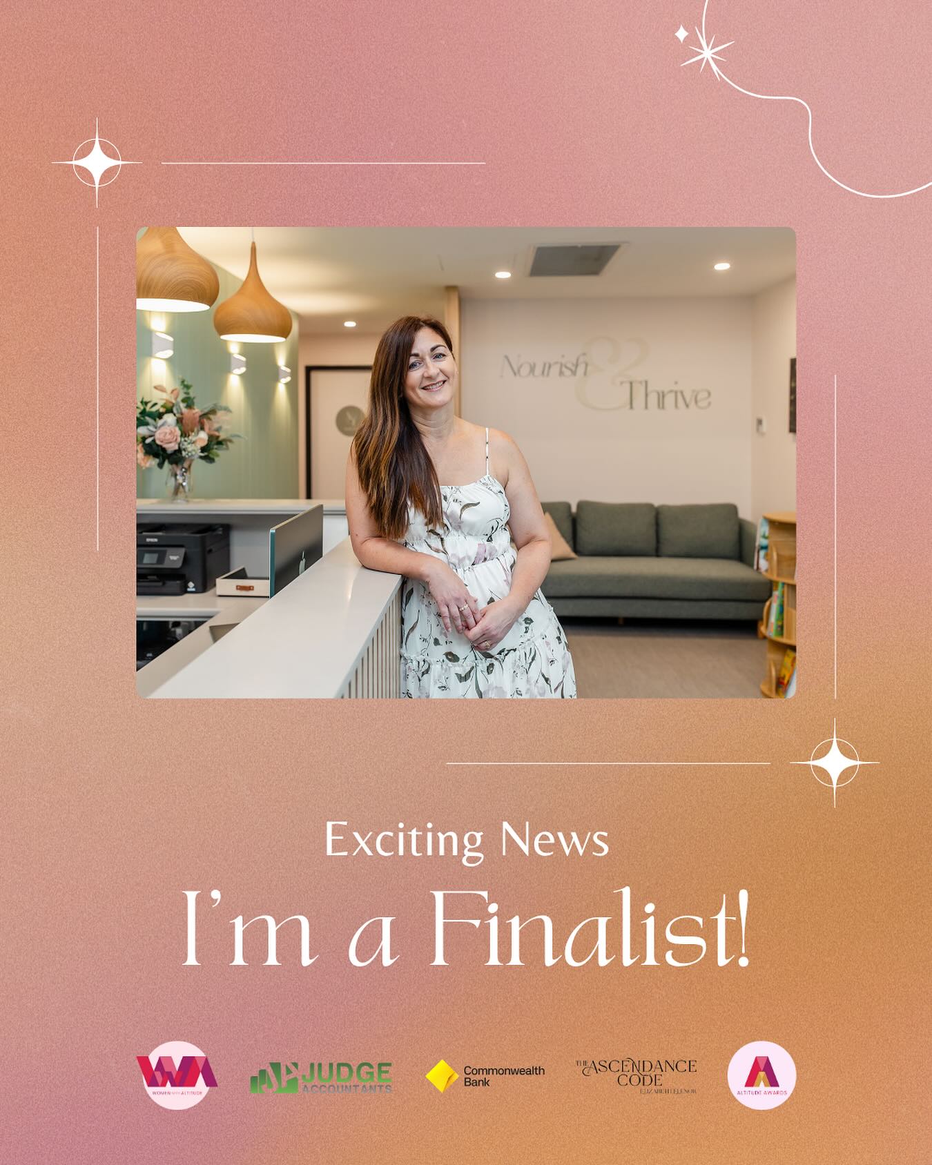 Promoting health and happiness every day. Proud finalist for the Wellness Warrior Award. #altitudeawards2025 #altitudeawards #womenwithaltitude