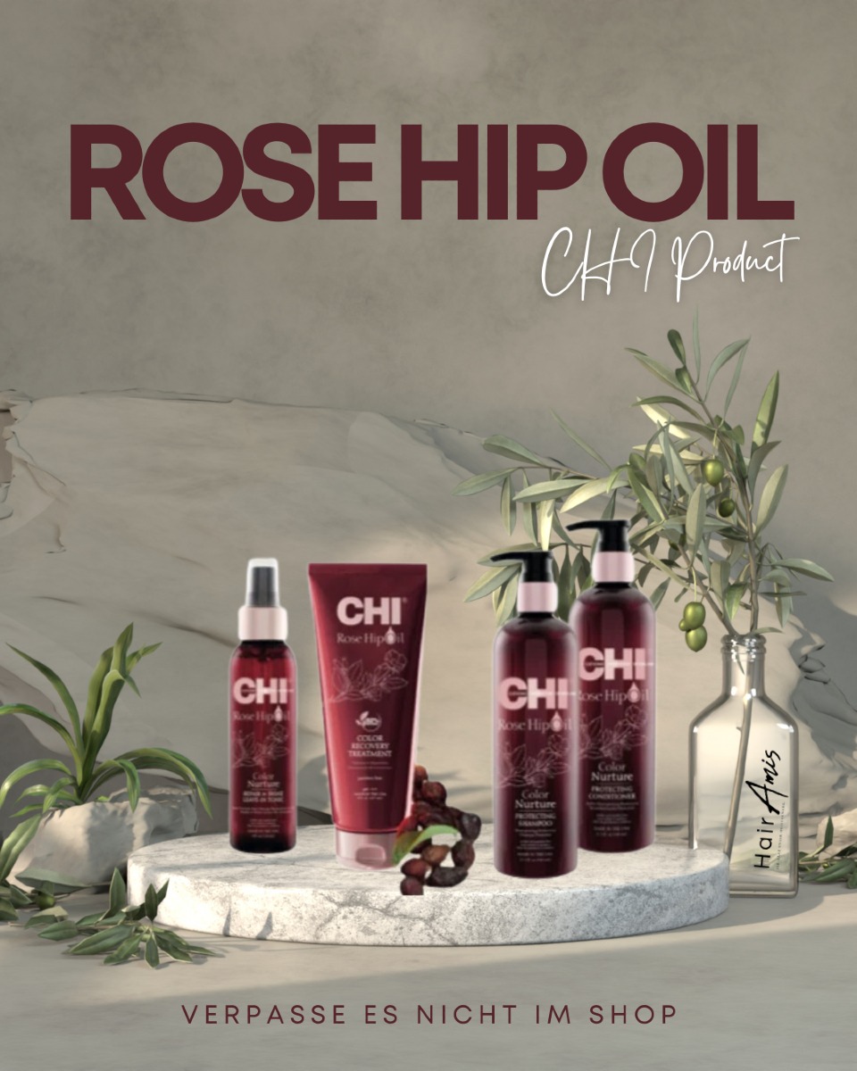 🌹 CHI ROSE HIP OIL – Farbschutz mit Hagebutten-Power. 💇♀️✨
Du liebst deine Haarfarbe und willst, dass sie länger hält und strahlt? Dann ist die CHI Rose Hip Oil Serie dein perfekter Farb-Buddy!
Mit Hagebuttenöl, Vitamin C und Antioxidantien schützt sie farbbehandeltes Haar vor dem Verblassen, schenkt Glanz und pflegt intensiv – ab der ersten Anwendung.
💡 Das macht CHI Rose Hip Oil besonders:
✔️ Belebt Farbbrillanz & Leuchtkraft sofort
✔️ Mit UV- & Farbschutz – für langanhaltende Farbergebnisse
✔️ Stärkt die Haarstruktur & schenkt seidige Geschmeidigkeit
✔️ Ideal bei coloriertem, gesträhntem oder getöntem Haar
🎨 Für strahlende Farben, geschütztes Haar & echten Pflege-Glow!
📲 Jetzt im Shop entdecken:
👉 my.hairamis.shop
#CHIRoseHipOil #Farbschutz #ColorCare #Glanzpflege #CHI #HairAmisShop #HaarfarbeErhalten #Hagebuttenöl #ColorProtection #VitaminCforHair #StrahlendeFarbe #ColorLovers #PflegeFürColoriertesHaar