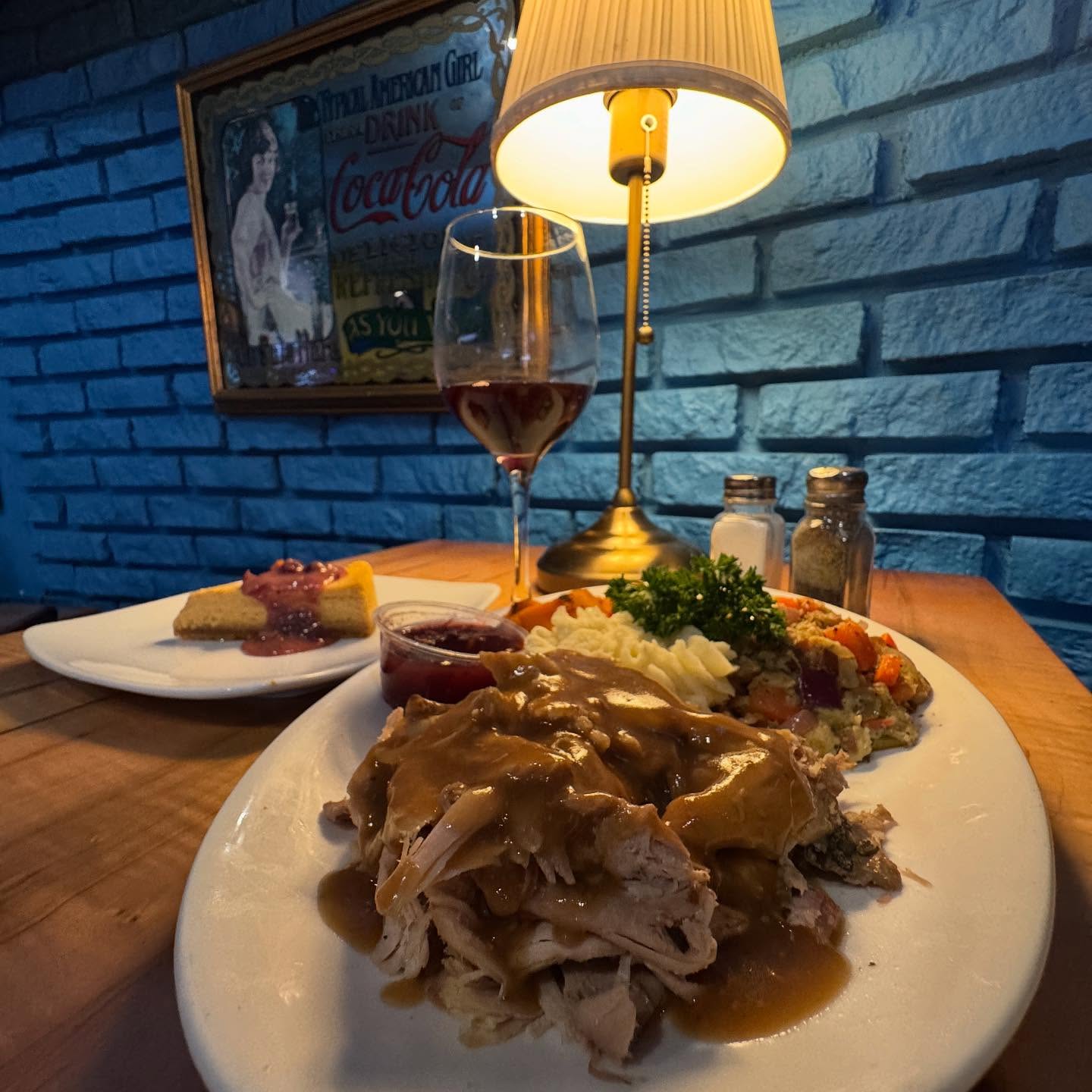 On behalf of our staff at Mcsorleys would like to wish you and your family an Happy Thanksgiving. Join us for dinner or take home our chefβs specialty Turkey Dinner including Slow cooked turkey with mashed potato Brussels sprouts honey glaze butternut squash, turkey gravy. Add a slice of Pumpkin cheese cake with cranberry orange chutney.