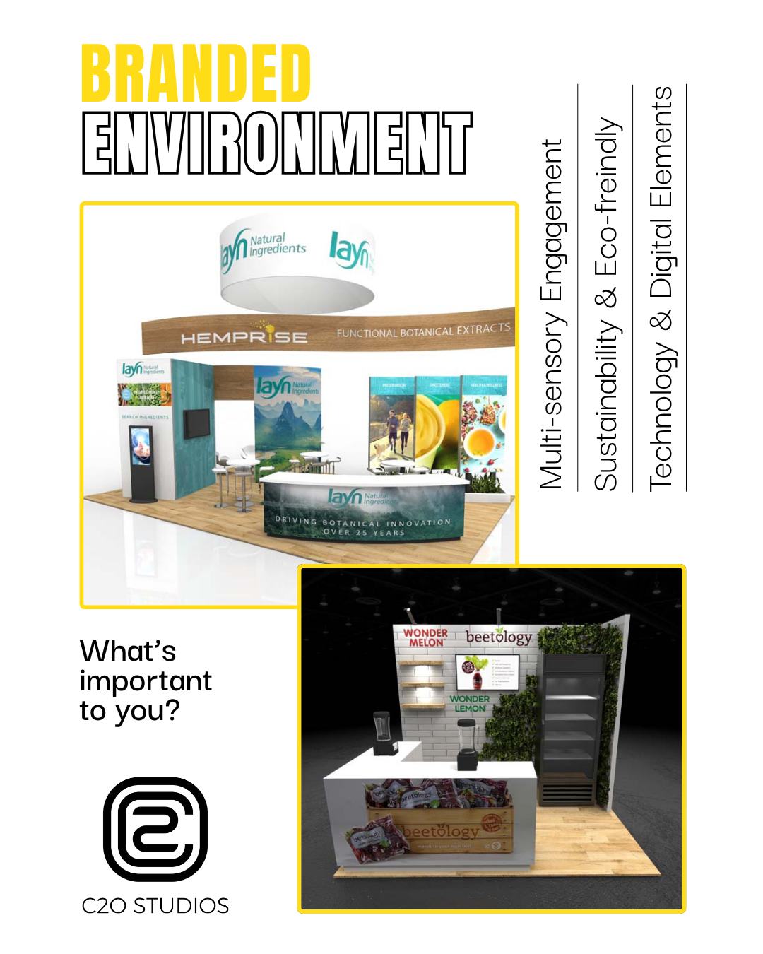 What is important to you to communicate about your brand's offerings and values when connecting with potential customers and partners? Is it:
- Your innovative technology?
- Your commitment to sustainability?
- The relationships you nurture?
We take this all into account when designing your branded environment, whether it's a retail space, corporate office, or event activation. We make sure every element reinforces your identity and engages your audience.
Request a consultation in the link in our profile!
#brandedenvironment #brandactivation #retailspacedesign #corporateofficebranding #eventbranding #exhibitbranding #exhibitplanning #branddesign #brandenvironmentdesign #tradeshowbranding
