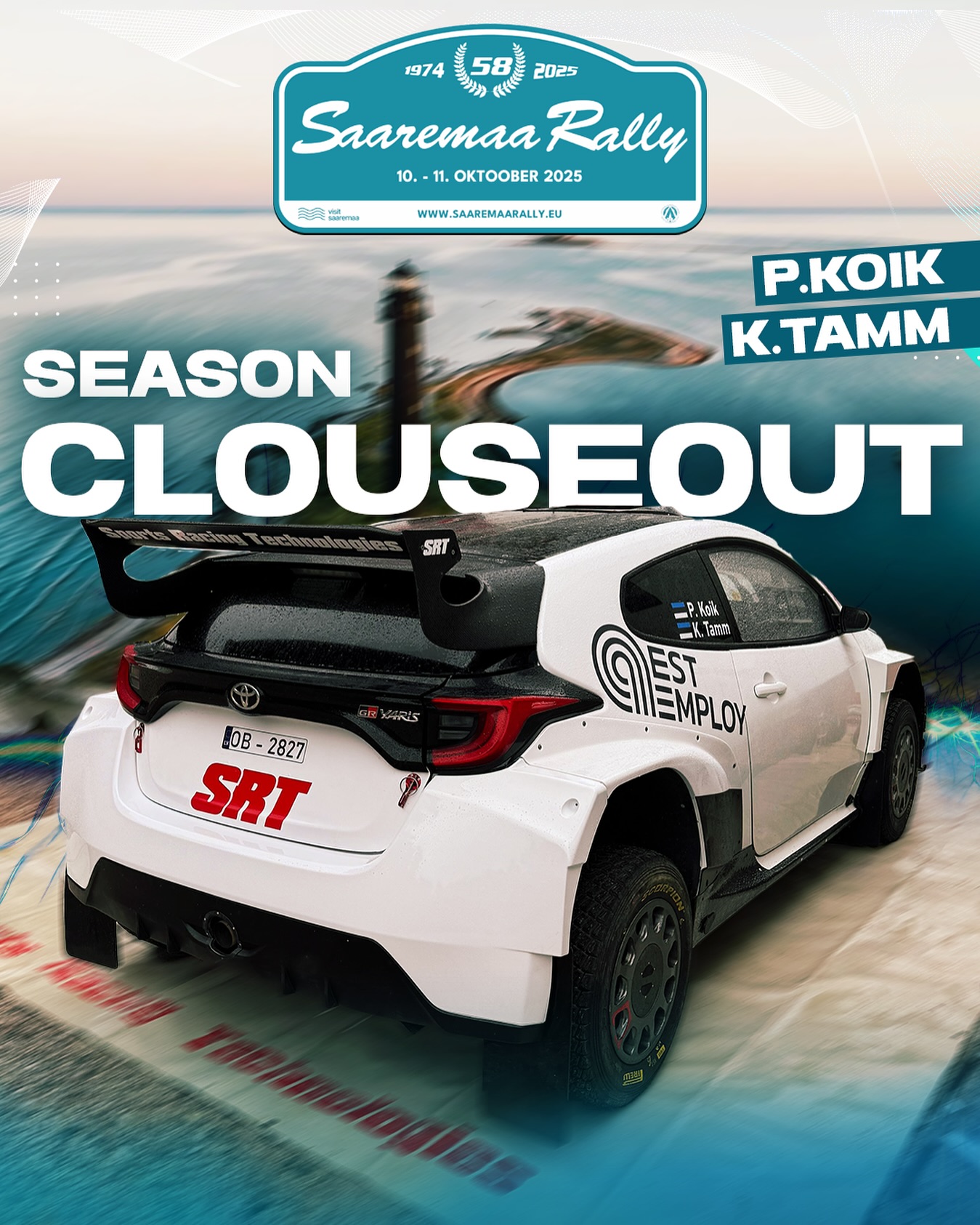 Priit and Kristo are ready for Saaremaa! ๐ช๐ผ
The Estonian duo will take on the Saaremaa Rally driving our Toyota GR Yaris Rally2 to wrap up the Estonian Rally Championship season. ๐ช๐ช
#SRT #SportsRacingTechnologies #SuspensionLaboratory #RallySaaremaa #SaaremaaRally #Rally