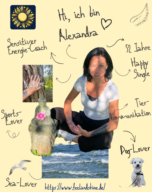 Ich freue mich, meiner Intuition zu folgen und euch mehr von mir und meiner Arbeit als Sensitiver Energie-Coach vorzustellen. Ich liebe es, Potentiale aufzuzeigen, dorthin zu zeigen, was Klienten NOCH nicht wahrnehmen. Nur wenn wir unseren Schatten begegnen, können wir Licht bringen, heilen und wieder ins Strahlen kommen. Der Mensch lebt aus dem Inneren heraus! Freiheit ist nicht im Außen, spüre deine Fähigkeiten, deine Leidenschaften und komme ins Schaffen.
Der Oktober wird sehr spannend für mich: die nächste Ausbildung startet *es bleibt spannend* ... #feelandshine #chakrareadings #aurareadings #tierkommunikation #sensitiveenergiearbeit #lightworkers
https://www.feelandshine.de/