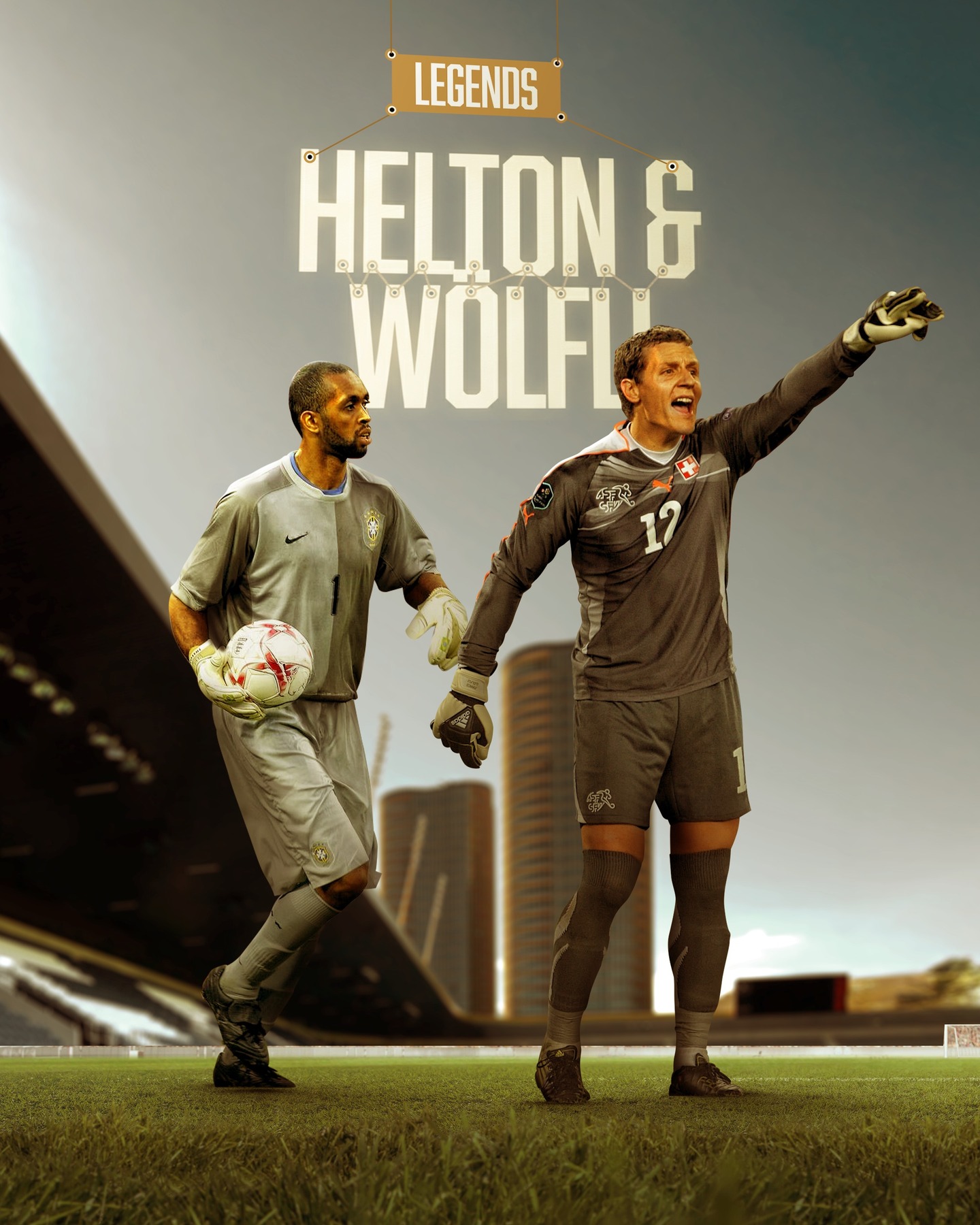 🇨🇭/🇧🇷
Zwei Torhüter, die nicht nur als letzte Absicherung auf dem Platz stehen, sondern auch für Treue & Loyalität 🫂.
Auf der einen Seite: 461 Spiele für den BSC Young Boys.
Auf der anderen Seite: 334 Spiele für den FC Porto.
Im Gepäck: 3 Schweizer Meistertitel, 1 Schweizer Cup-Sieg, 7 portugiesische Meistertitel, 4 portugiesische Pokalsiege, 1 UEFA Europa League-Titel und viele weitere Erfolge.
Ein Aufeinandertreffen der Ikonen zwischen den Pfosten.
Welcome to Jogo Dos Famosos: @woelfli_1 & @helton_arruda🧤.
___________
Dois goleiros que não estão apenas como a última linha de defesa no campo, mas também representam fidelidade e lealdade 🫂.
De um lado: 461 jogos pelo BSC Young Boys.
Do outro lado: 334 jogos pelo FC Porto.
No currículo: 3 títulos de campeão suíço, 1 Copa da Suíça, 7 títulos de campeão português, 4 Copas de Portugal, 1 título da UEFA Europa League e muitos outros feitos.
Um encontro das ícones entre os postes.
Welcome to Jogo Dos Famosos: @woelfli_1 & @helton_arruda🧤.
#wölfli
#helton
#ronaldinho
#closnormand
#jogodosfamosos