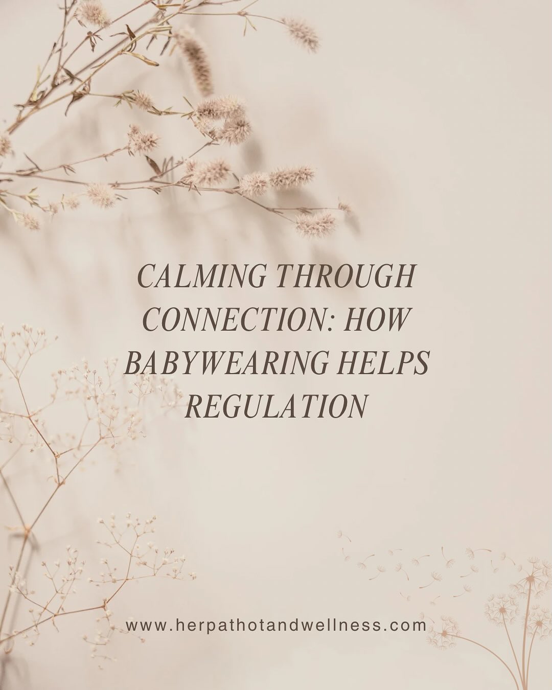 Babywearing supports emotional and physical regulation for both baby and parent.
It helps your baby feel safe, promotes deeper rest, and builds the connection that shapes early development.
Join @bloom_with_heather and I for a Babywearing Workshop on Nov 1 in Visalia — a calm, supportive space to learn the art and science of carrying your baby close.
Register at herpathotandwellness.com or book a private consult for personalized support.