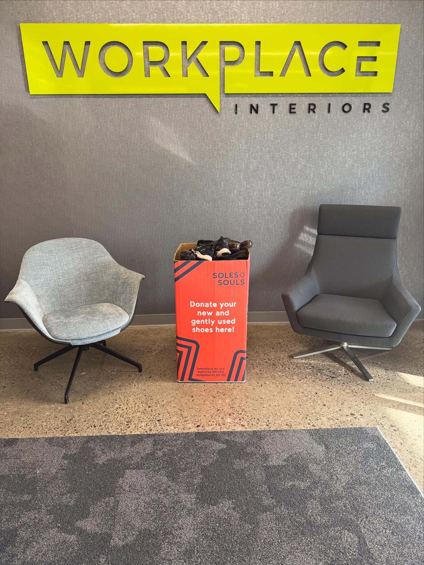 Our team is proud to support the incredible work of @soles4souls and give back to a great cause! 👟