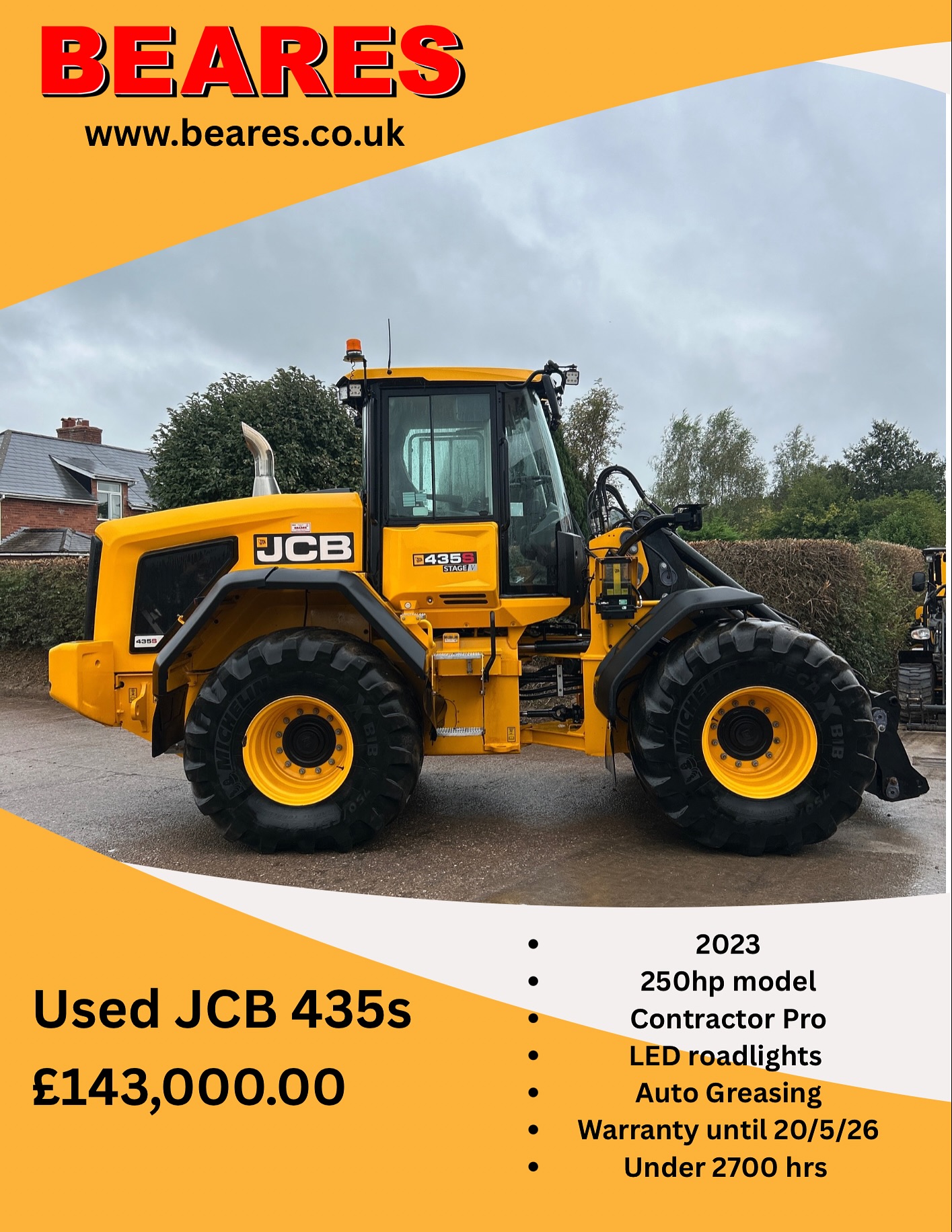 🔥Check out this Fantastic example of a quality used machine. This 435s is full spec, full service history , in warranty and ready to Go !
☎️ Give us a call to find out more
Stoke Canon - 01392 841322
Coads Green - 01566 782100
Truro - 01872 510008
#Beares #jcb #loadingshovel #435s #kingoftheclamp #JCB #agriculture #agri #farm #backbritishfarming #builtinbritain