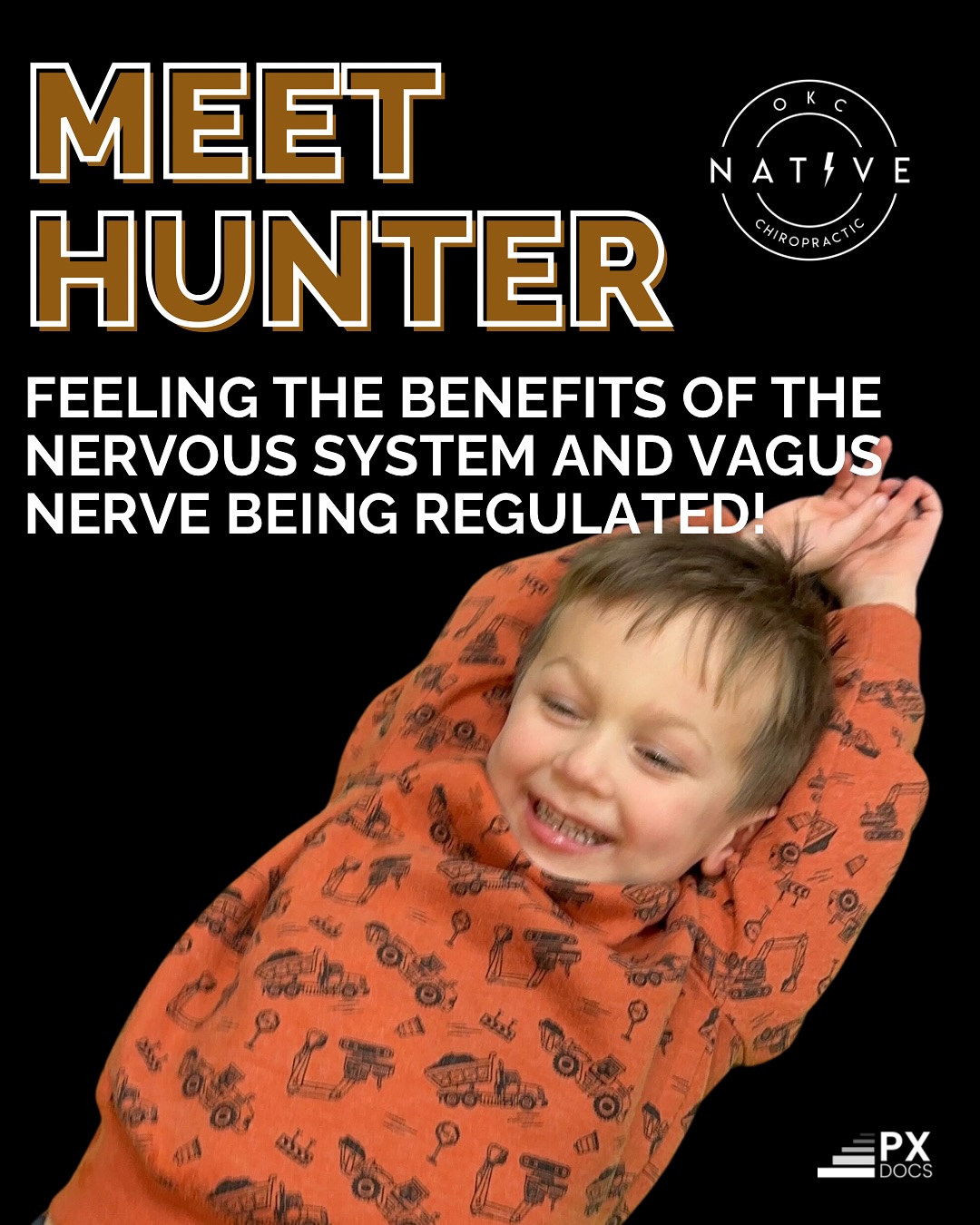 Hunter & the whole family are feeling the benefits of what happens when the nervous system and vagus nerve are regulated and able to get into rest, digest, and healing mode!
Mom says, “Our little guy, Hunter, was born via C-section, and within the first 3 months, his reflux was really bad and he had developed torticollis. He was also consistently constipated! 💩❌
But, within 2 weeks of care in a PX Docs office, Hunter’s torticollis was completely resolved, as was the reflux. He also became very regular with that ‘poop button’ the doctors know how to hit for the babies! I wish I knew about the natural way to heal so many of these symptoms with my firstborn!”
Now, Hunter is 4 and completely thriving 🎉- but it’s not just him! The whole family is under care to be preventative and have a tool to help the body heal when needed. Mom says, consistently and across the board, it has helped everyone with better moods, getting sick less often, and being less anxious. 🙌🏻
She says, “Whenever any of us feel sick, or have an overwhelming week, we get ‘boosted’ and head to our PX Doc and then leave with pretty much instant results. Love this team! They have become family and are truly one of a kind.” ❤️
#pxdocs // #pediatricchiropractic // #regulatenervoussystem // #nervoussystem // #biohacking // How to regulate my nervous system // Tips for regulating nervous system // #vagusnerve
#oklahoma #Oklahomacity #okc #okcmoms #edmondok #yukonok