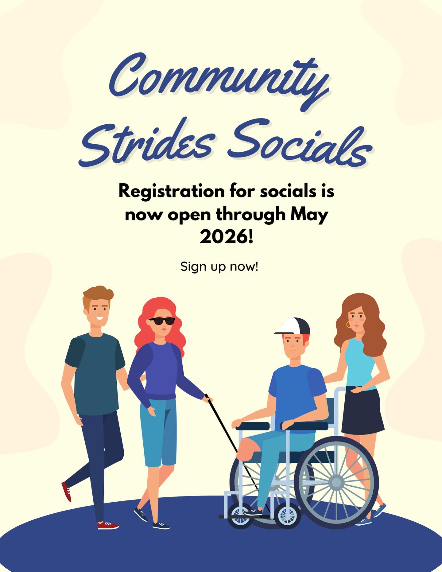 Registration is now open for the rest of our 2025โ2026 Socials season! ๐ฌ Weโre so excited to get out in the community, make memories, and spend time with you all again! โ๏ธ ๐ฌ๐๏ธ๐ Follow the link in our bio to sign up! ๐