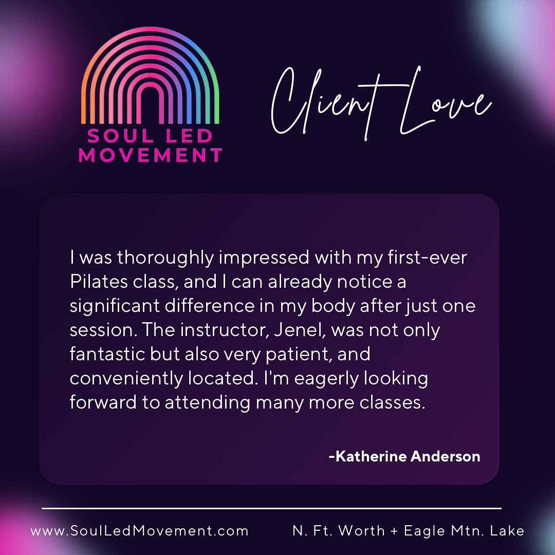 💖
#dfwpilates #ftworthpilates #clientlove