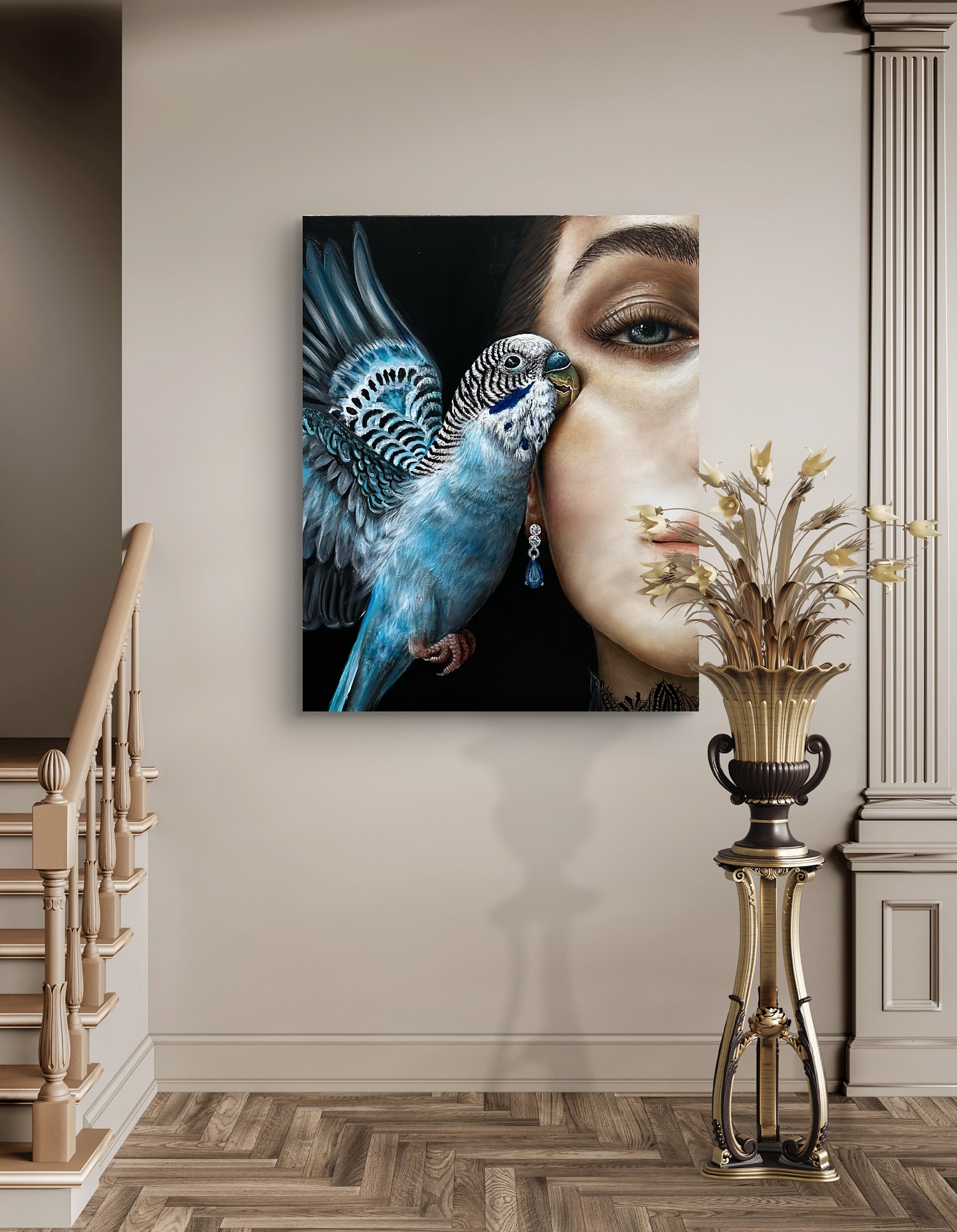 Nicole
81x65cm
Oil & acrylique painting
#art #artforsale #frenchartist #peinture #portrait #womenart #womenartists #birds #oilpaint #acryliquepainting #canvas #canvasart