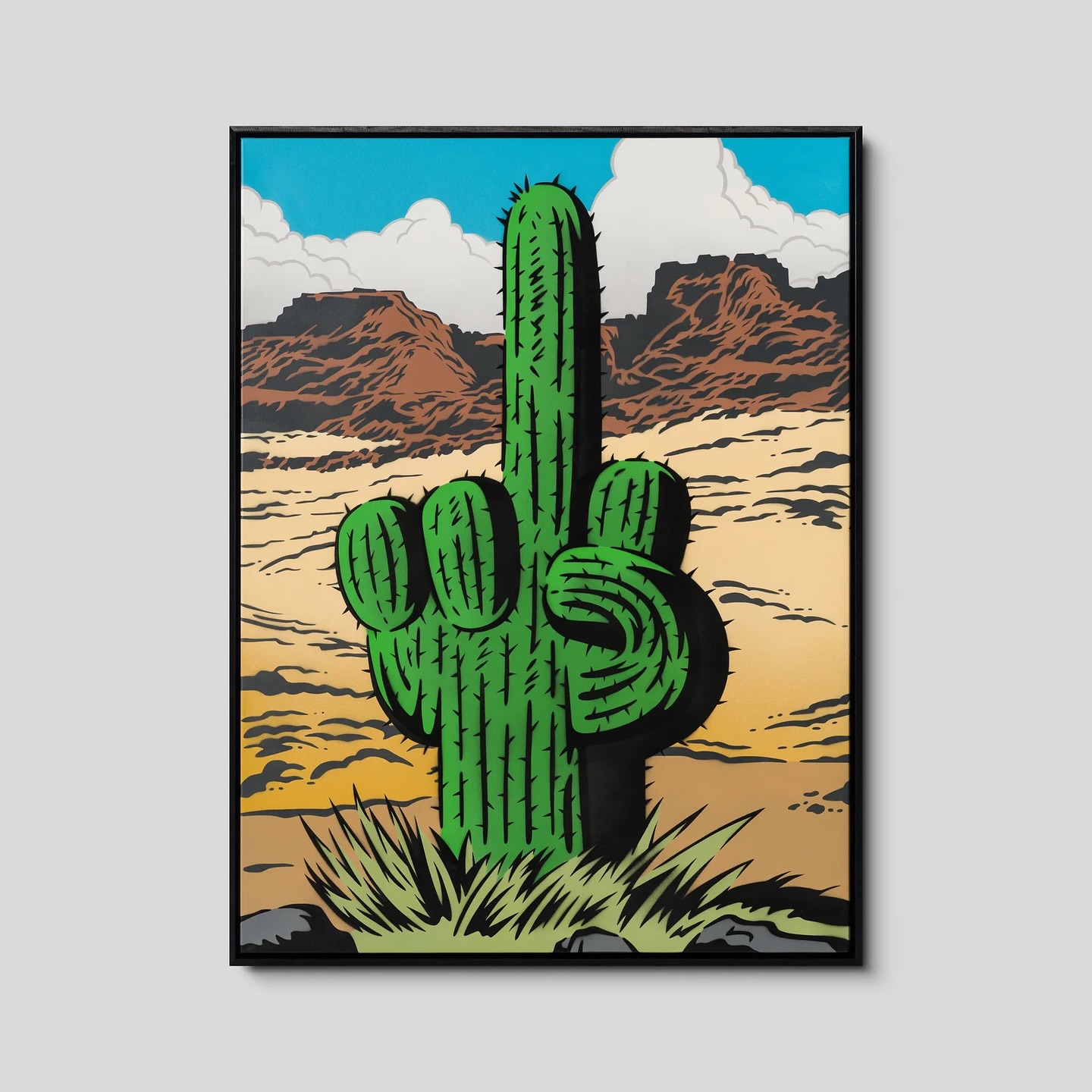 Natures Response - 48x36” spray paint on canvas - exclusive to @castlefineart please send all inquiries for my work there!
#richsimmonsart #art #artwork #painting #popart #stencil #stencils #stencilart #fuckoff #fuckyou #nature #cactus #desert #spraypaint #artist #globalwarming