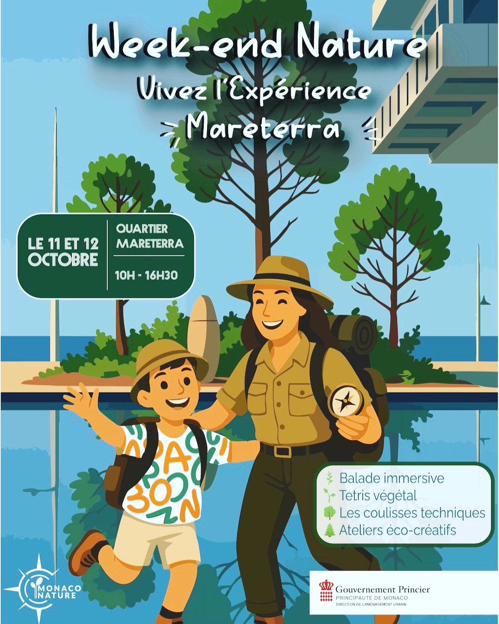 @mo.eco_art MonacoEcoArt.com #nature #weekend #monaco #mareterra 🇲🇨🌳 On Saturday the 11th and Sunday the 12th October 2025, Mareterra, the new #sustainable #district on the new Monaco sea front will host a « Nature Weekend » from 10 a.m. to 4 :30 p.m. on the theme « Explorer » aimed at making visitors #aware of the sustainable approach behind this innovative architectural plan led by Renzo Piano and a pool of skilled architects 🐦🐬 This emblematic urban extension is a totally pedestrian area which respects urban greenery and biodiversity while encouraging #energy #efficiency, #innovation and #hightech 👥🧩Visitors of all ages will be involved in a series of topical #workshops by a targeted staff of the Monaco Urban Department tackling : 1. Planting modules layout set ; 2. Eco-creative workshops: plant compositions, potting; 3. Discovery tour of the district and its plant developments 🧘♂️♻️These activities will allow visitors to better understand the location choices, the selection of plant species, as well as the environmental issues related to this new neighborhood ℹ️💠 Free entry 📸 © Direction de la Communication @gvt_monaco @mareterramonaco
