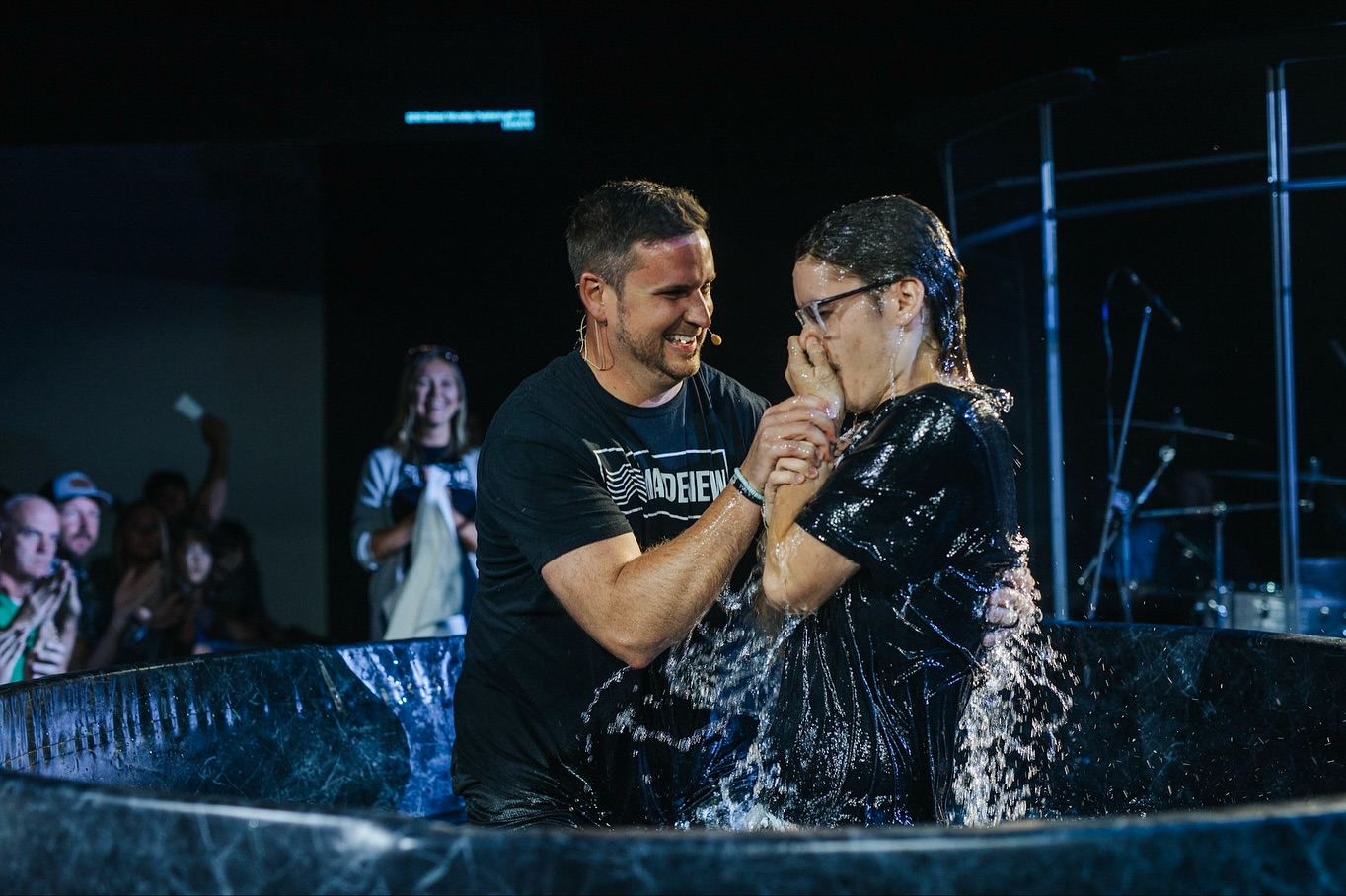 CELEBRATION IS OUR RESPONSE!
We are still celebrating the 18 people who public with their faith in baptism this Sunday! We love to see people make an outward expression of the inward decision of accept Jesus and Lord and Savior of their lives! The best is still ahead!
Drop some celebration for what Jesus is doing in them in the comments!