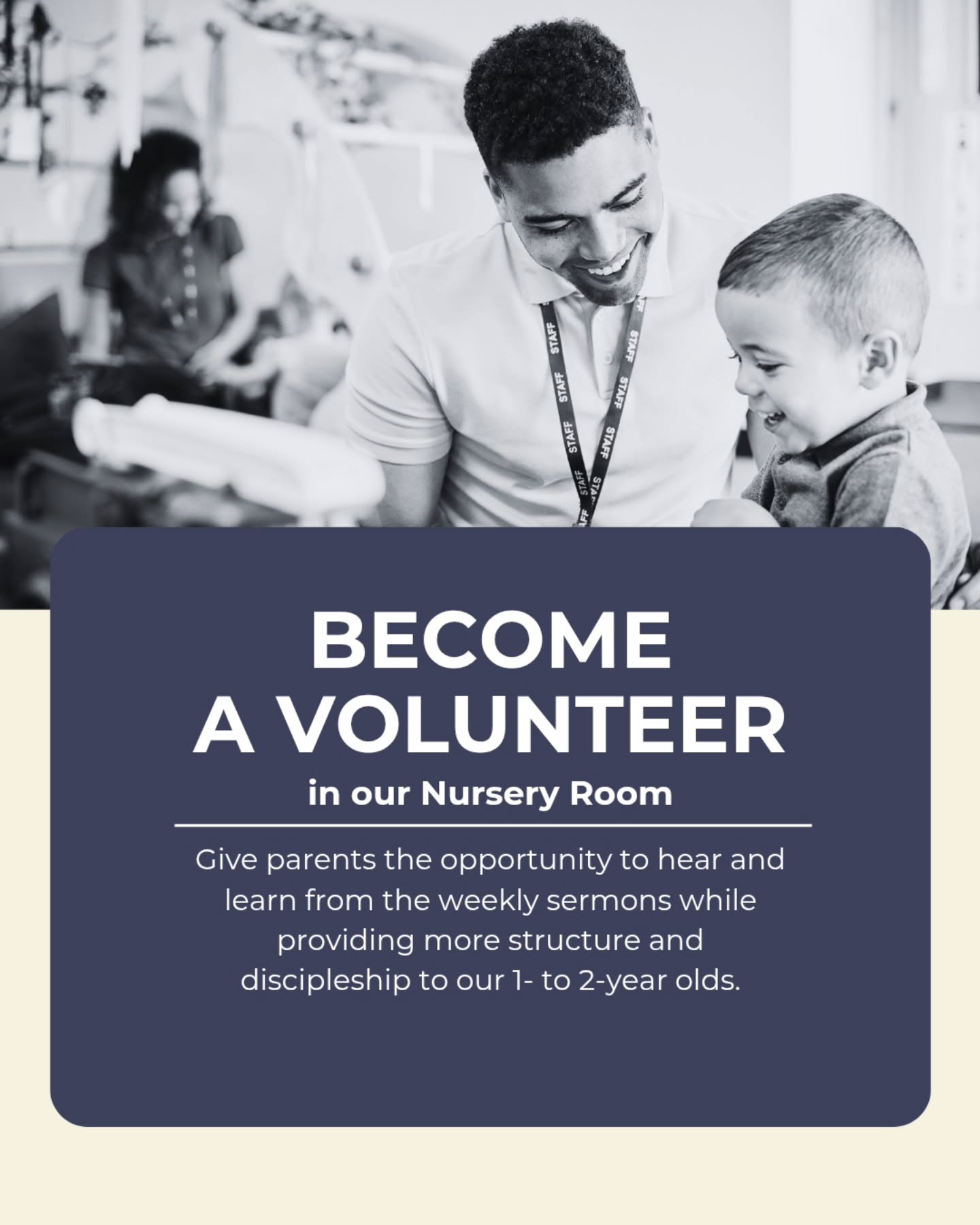 We are looking for 4 more volunteers so that we can start up our new Nursery Class for Sunday School.
Here's a rough idea of what the role would entail:
Working with the 1-2 year age group, our nursery volunteers will help provide some organized activities and teaching to our youngest disciples. Volunteers will work in pairs on a 4-week rotation. Curriculum and supplies will be provided. Volunteers are expected to arrive at church half an hour before the service to set up. (As this ministry team is still being formed, the role may be subject to small changes in expectations, but those will be worked out together with the team.)
If this sounds like an area you could serve in, we'd love to hear from you! Speak to Kathy or Erin, or email communications@ovcchurch.ca.