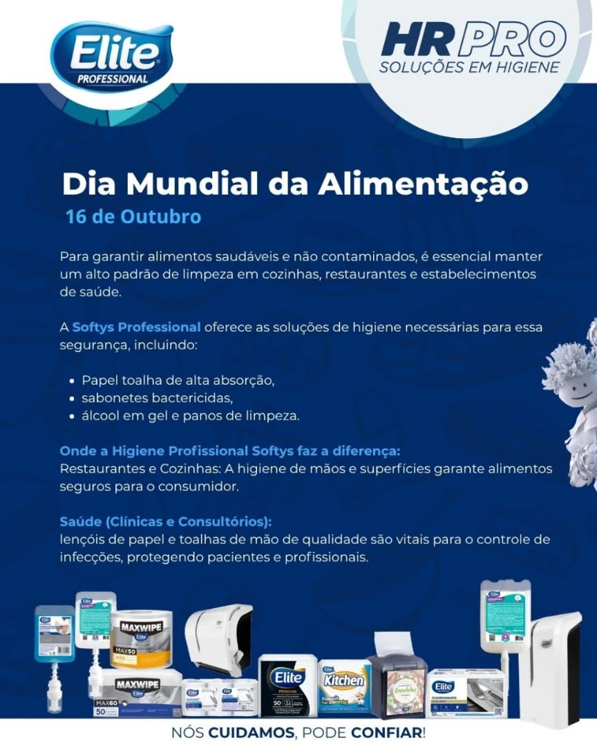 Nós cuidamos, pode confiar!
#diadaalimentação