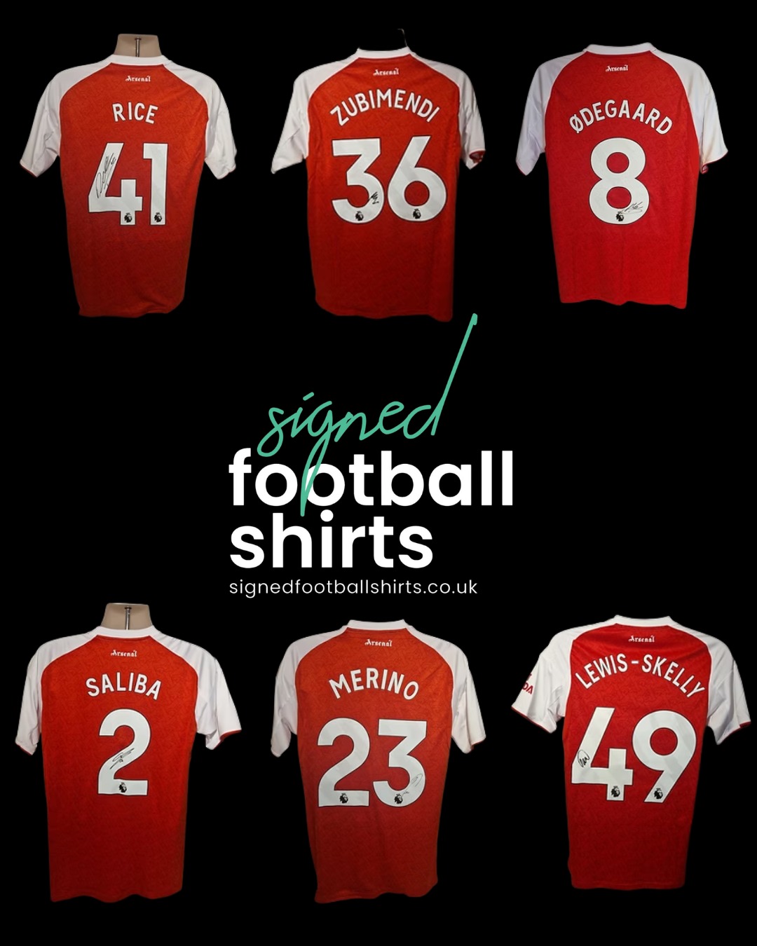 25/26 Season Arsenal shirts now available!
Each shirt can come loose or professionally framed and includes a Certificate of Authenticity (COA)!
DM for details and prices.