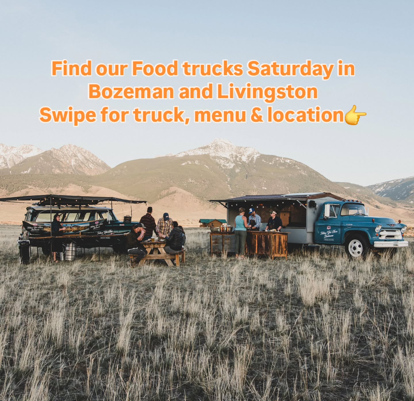 Today is the last day our food trucks are making their way out of Emigrant to serve BBQ Chow to yall outside of the Shack. If you want to save a trip to Emigrant, come see us!
🍻
Our Emigrant and Gardiner Locations are open for regular hours too! Come grab some Cue today!
🍁
#montana #octoberfest #beerfest #fall