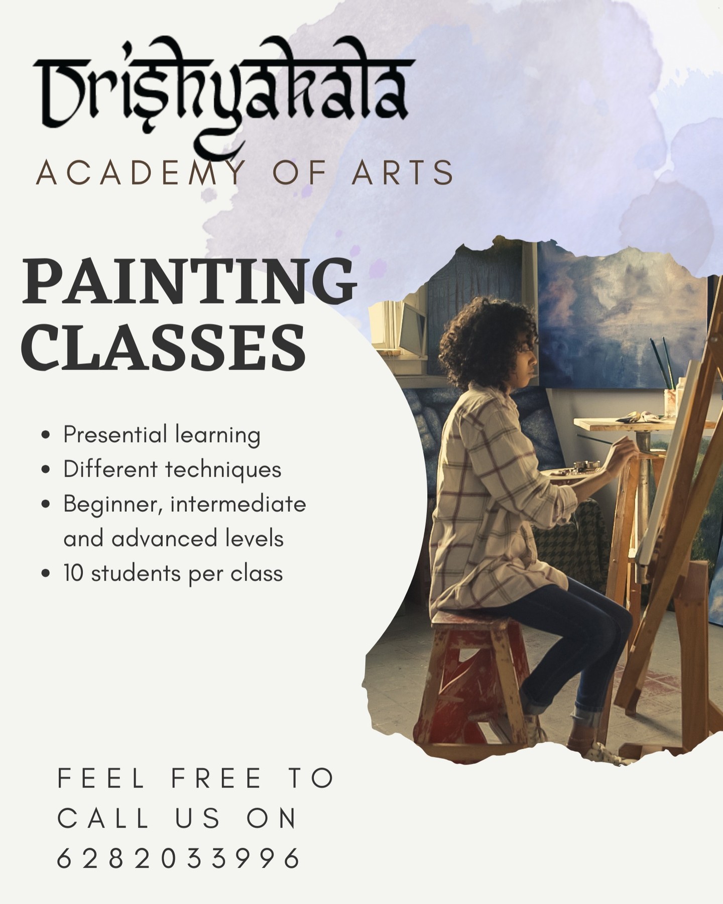 Step into the world of color, creativity, and self-expression.
At Drishyakala Academy of Arts, our Painting Classes are designed for those who wish to learn, explore, and grow through art.
🖌️ Learn a wide range of techniques — from brushwork and layering to texture and composition.
🎨 Classes available for beginner, intermediate, and advanced levels.
👩🎨 Small batches of 10 students ensure individual attention.
Whether you’re just starting your artistic journey or refining your technique, our classes will help you unlock your creative potential — one brushstroke at a time.
📍Presential learning at Drishyakala Academy, Kochi
☎️ Call us on 6282033996 to know more or book your spot.
#DrishyakalaAcademy #PaintingClasses #ArtClasses #LearnToPaint #FineArts #ArtEducation #CreativeLearning #ArtInKochi #KeralaArtists #AcrylicPainting #OilPainting #WatercolorArt #ArtCommunity #ArtStudents #BeginnerArtists #ContemporaryArt #ArtWorkshopsIndia #ArtisticJourney #ModernArt #ArtForEveryone #ArtisticGrowth #CreativeIndia #LearnArt #IndianArtists
