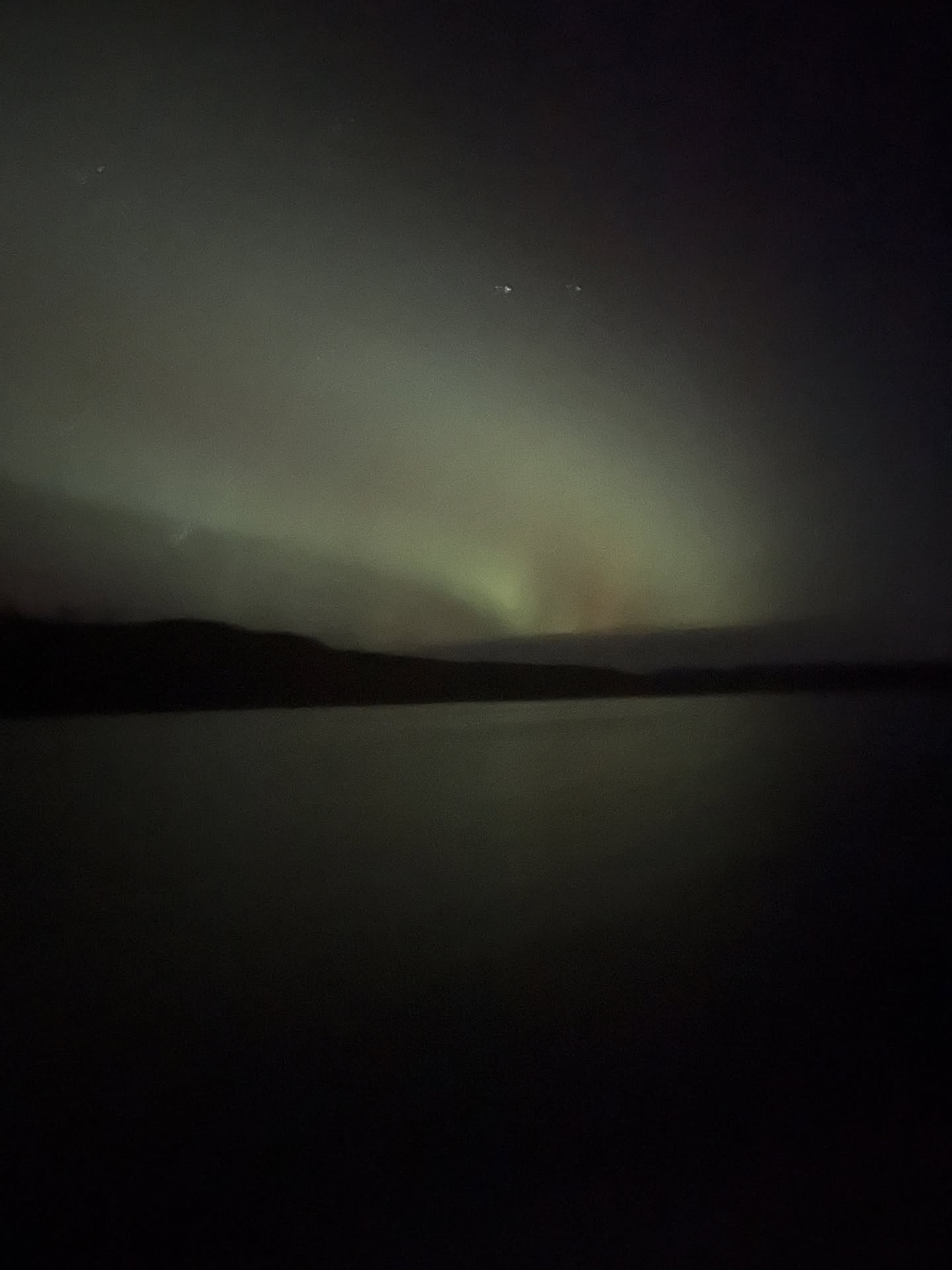 Northern lights crossing the lake in the dark. New videos out on you tube now. Link in the bio