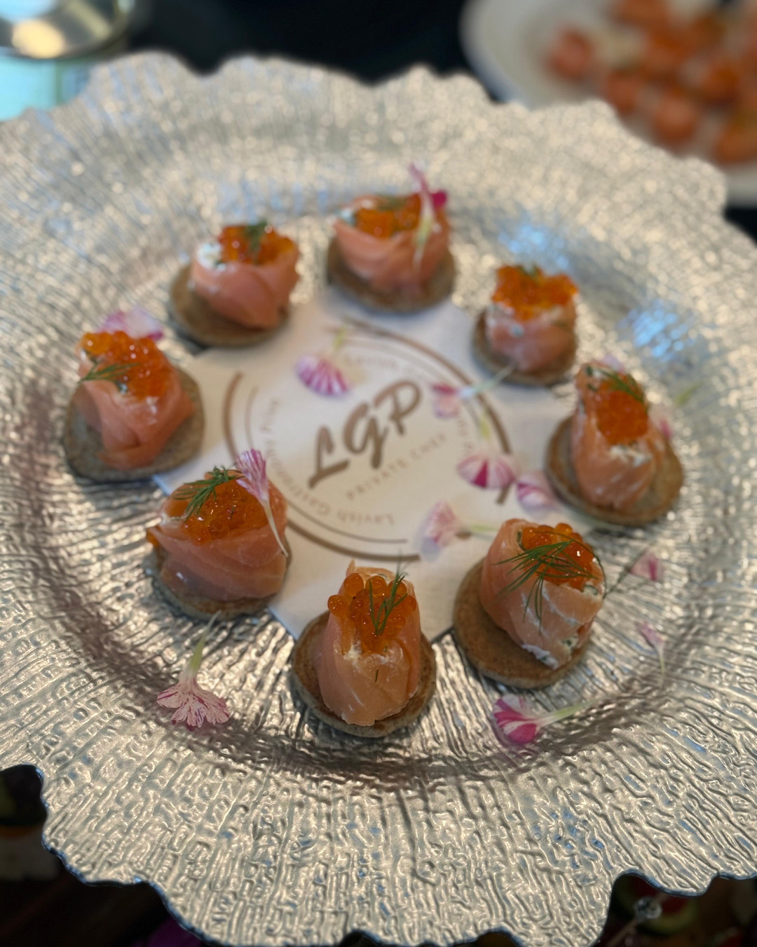 Indulge in our exquisite Smoked Salmon Ballotine with caviar on delicate blinis! 🍣✨ Perfect for elevating your private events. Ready to impress your guests? Book your private chef experience today! ✨
#LavishGastronomyPrive #MiamiPrivateChef #LuxuryCatering #MiamiEvents #FineDiningMiami #TheLavishExperience #MiamiCaterer #PrivateDining