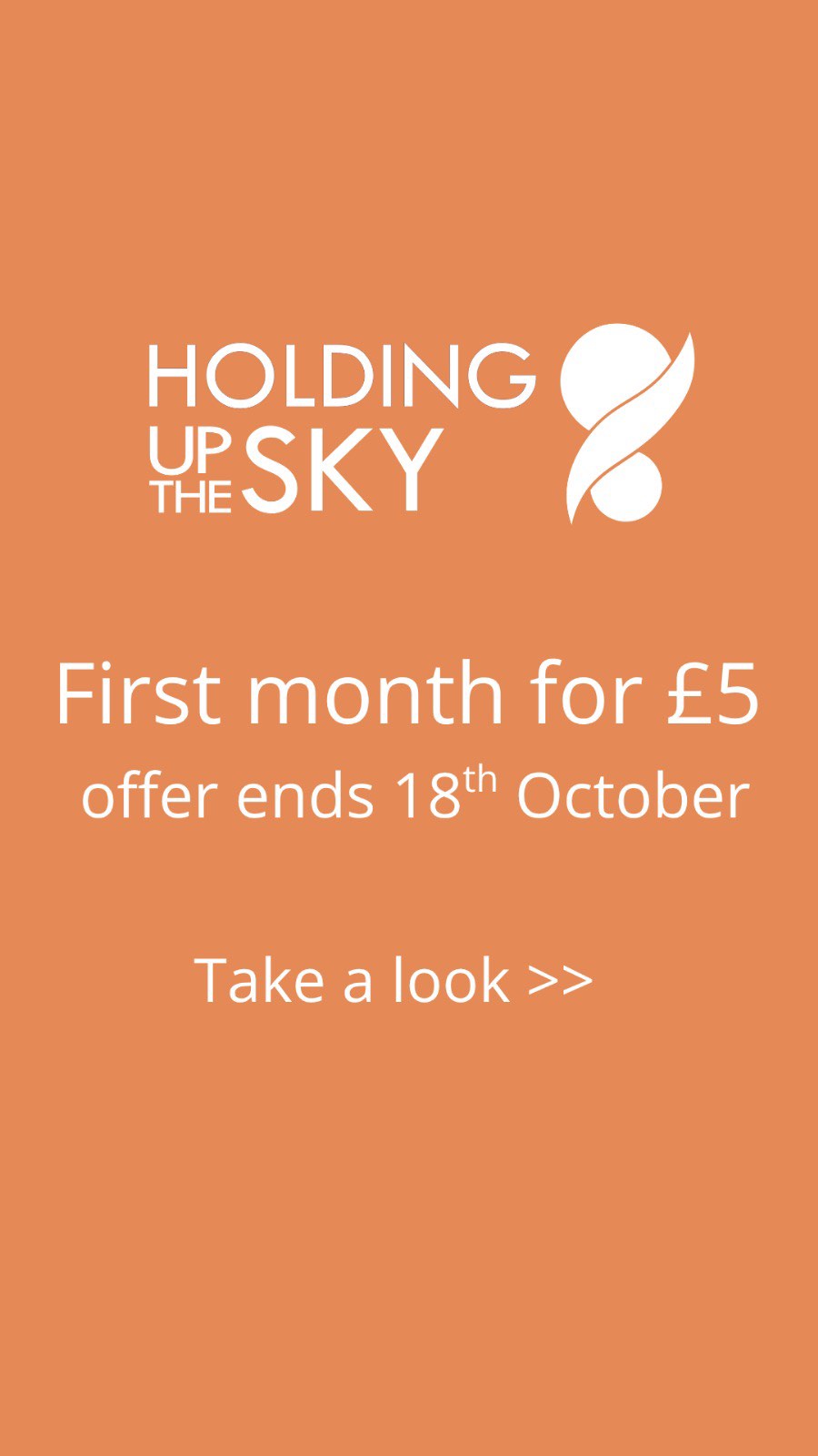 Our launch offer is closing soon. If you’d like to pop in and see what we’re about, sign up before 18th October with our £5 offer for your first month. Absolutely no obligation to hang around after that if it’s not for you. https://holdingupthesky.circle.so/checkout/launch-monthly-membership?coupon_code=TRYME What you will find is calm and uncluttered space full of community and connection with like-minded women, resources, expert speakers and group coaching.