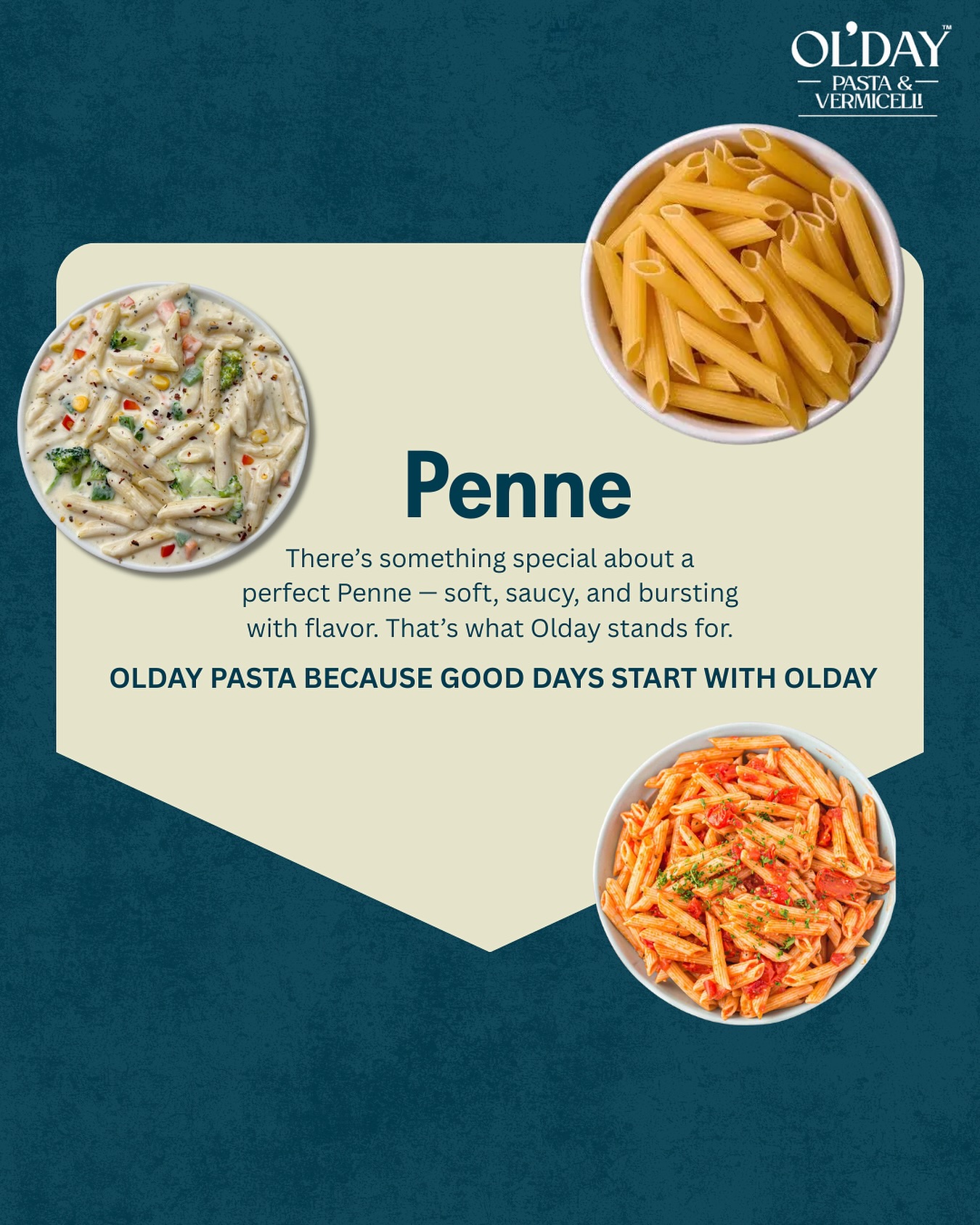 From classic white sauce to spicy red — every bite of Olday Penne brings comfort and joy!
#OldayPasta #GoodDaysStartWithOlday #PennePerfection #TasteTheGoodness #PastaLovers #FoodThatSmiles #SaucyAndSoft #OldayMoments #EveryBiteDelight