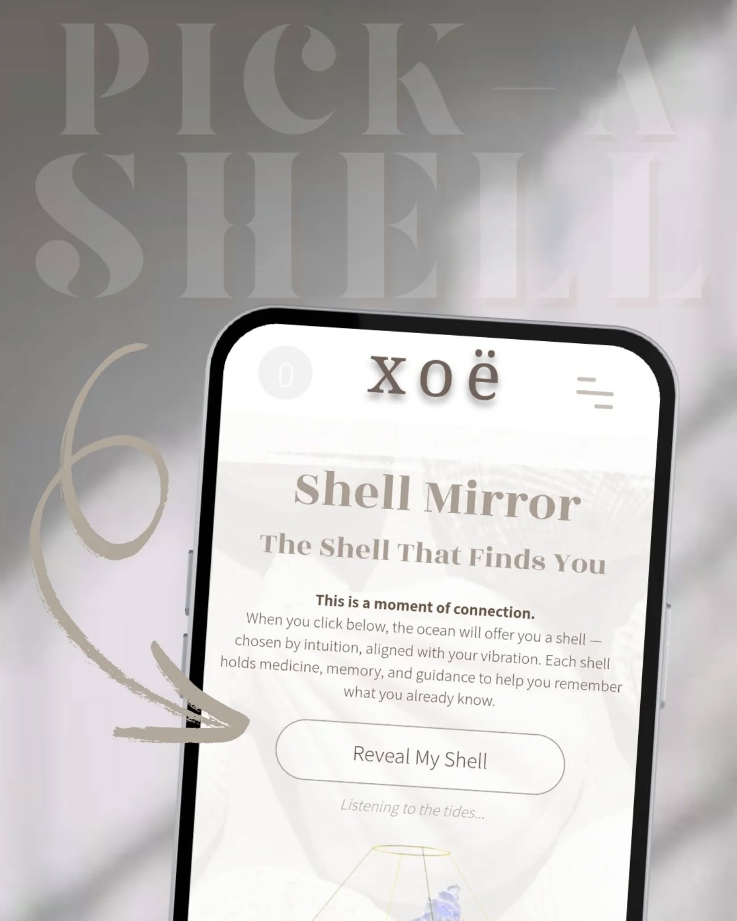 ✨ Introducing Shell Mirror — The Shell That Finds You✨
One of the first online “pick-a-card” experiences in a shell edition, Ive created this free feature to help connect you with the wisdom of the ocean.
When you follow the link and click Reveal My Shell, the ocean will offer you a shell, chosen by intuition, aligned with your vibration. Each shell holds medicine, memory and guidance to help you remember what you already know 🌊🐚
〰️ Try it here → xeniaonearth.com.au/shell-mirror and share your experiences with me 🤍🙌🏻 Subscribe for shell guidance, exclusive updates and so much more.