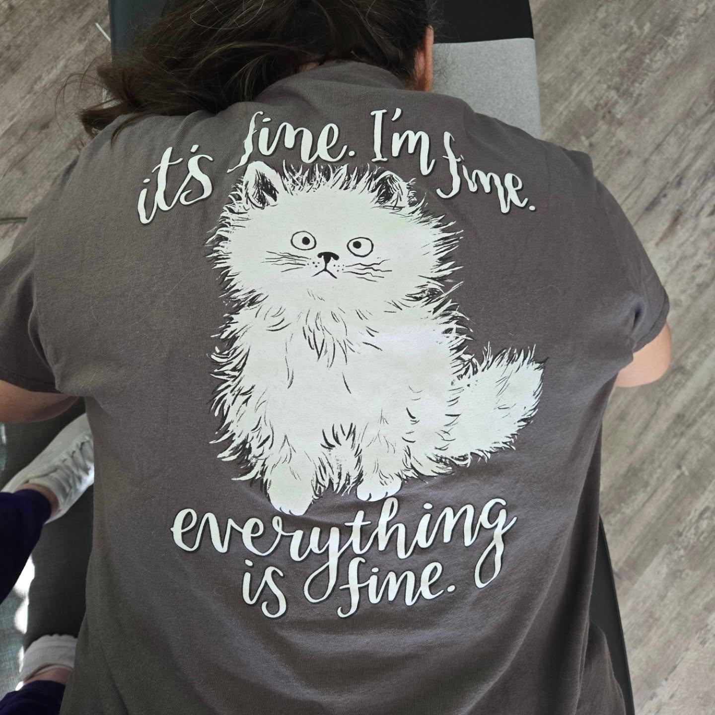 The official uniform of adulting. 😂
If this shirt resonates, it means it's time to trade the "flustered cat" energy for "fully adjusted and relaxed" energy.
Ready to actually be fine? Book today.
STAY fine with membership options now available!
Comment to get started.
🌱