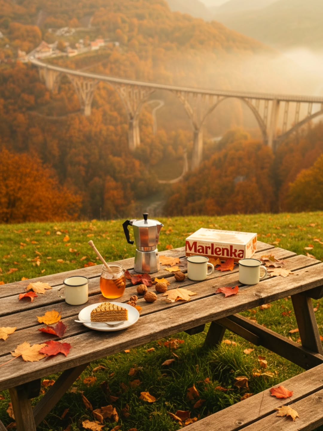 Neki trenuci ne traže riječi — samo pogled, toplinu i slatki zalogaj Marlenke.
Jesen zna da spoji ljude. S kim biste vi dijelili ovaj mir? 🍯🫶
