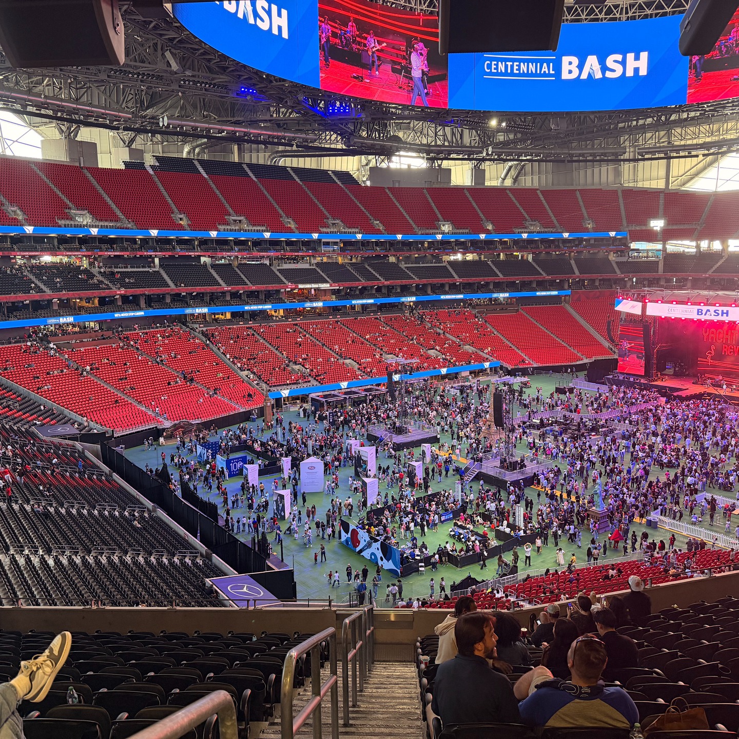 Can you spot our activation amongst the crowds at the Mercedes-Benz Stadium 🏟️ 👀
It was a pleasure to be a part of the fun at the Delta Air Lines ✈️ Centennial Bash in Atlanta to celebrate 100 years of the company with Delta employees and their families 🙌
Our multi sport activation included Knock em' Down (American Football), Basketball Shoot-Out 🏀 and Soccer Challenge⚽
#deltaairlines #delta #employment #party #mercedesbenzstadium #atlanta #100years #activation #brandengagement #brandawareness #stadium #americanfootball #basketball #soccer #airlines #eventmanagement #eventagency #eventproduction #corporateevents #corporate