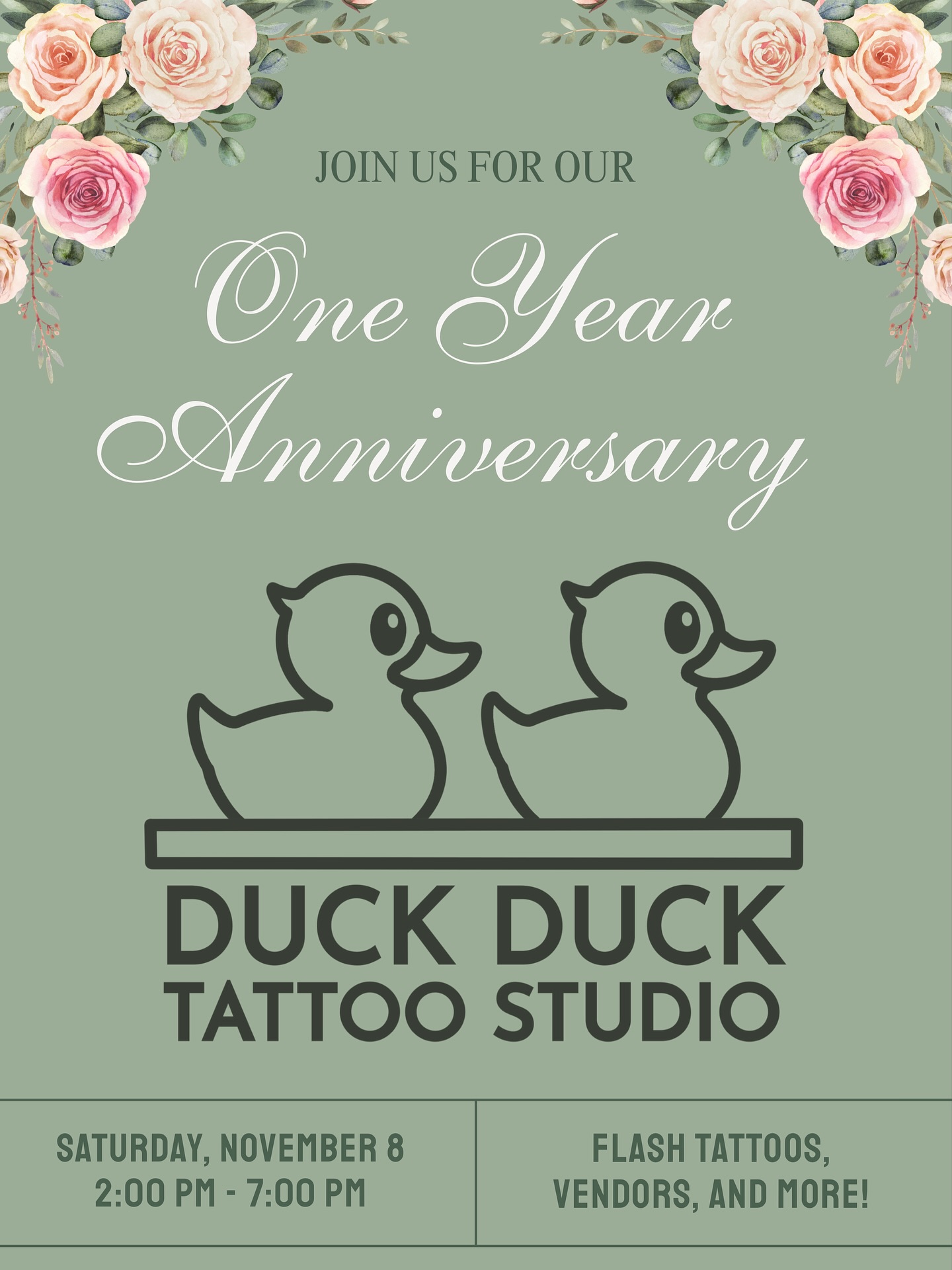 It’s time to celebrate our one year anniversary for our location in Lawrenceville!!! We are so grateful to all of our amazing clients and supporters who have made this first year in LV an incredible success, even voting us as one of the top three tattoo shops in Pittsburgh, eek!! 🥰
We are going to throw an awesome party where we will be doing flash tattoos, have other queer vendors, and maybe even do some fun giveaways, so stay tuned and mark your calendars!! 😇 come celebrate with us! 🥳