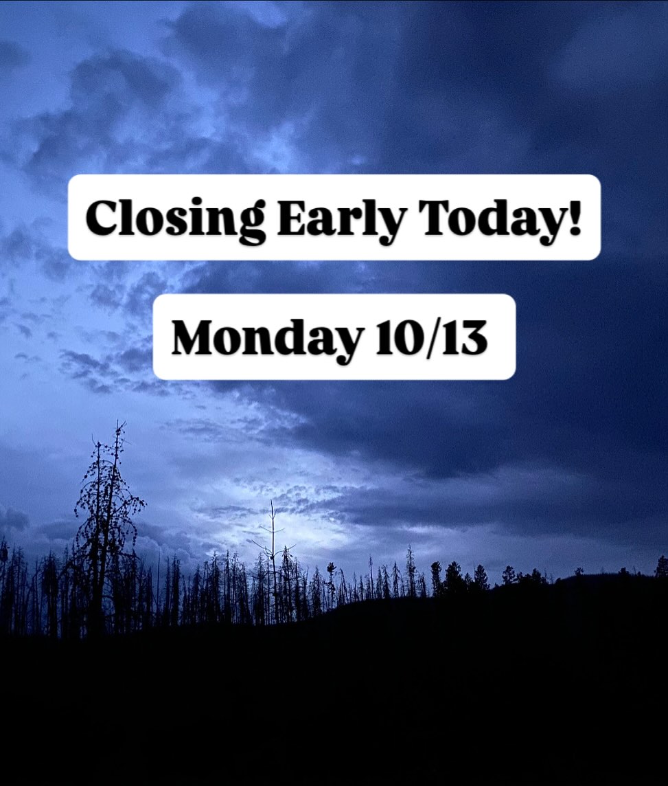 It’s cold and wet! We will see you when the sun is out on Friday! ☀️