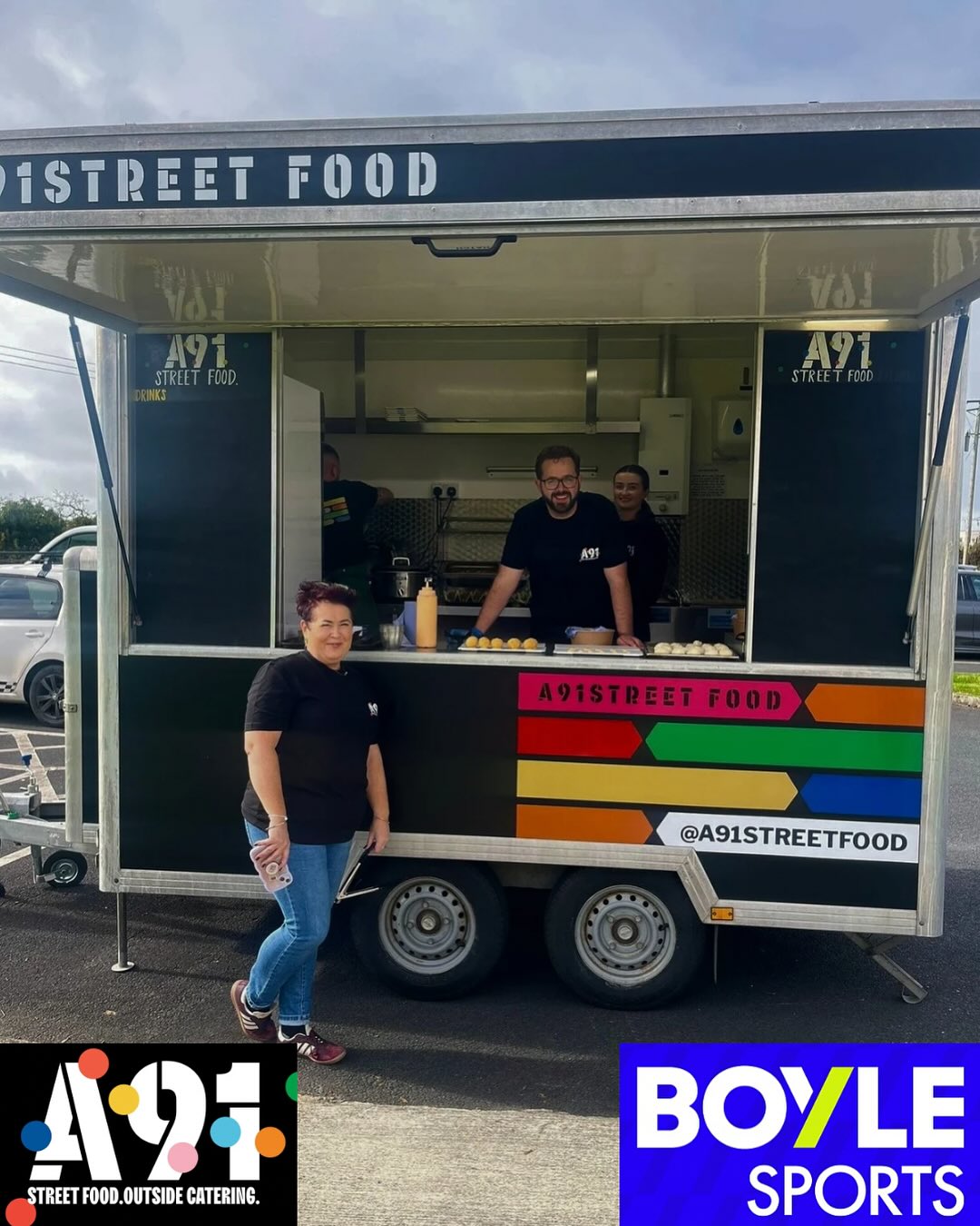 Last Thursday, our A91 Food truck joined Boyle Sports in Dundalk for their “Taste of the Globe” event! 🌍
We served up a world of flavours - from Beef Tacos and Mac n Cheese Bites to Vietnamese Rolls and Nasi Goreng.
Boyle Sports is a fantastic company for hosting events like this for their team and we are always delighted to be apart of it 🙌🏻
If your company is planning something similar, get in touch - we would love to handle the catering for your next event.
📲www.a91streetfood.com
📞0871928617
#outsidecatering #a91streetfood #boylesports #anyevent #alwaysmoving #alwayslocal