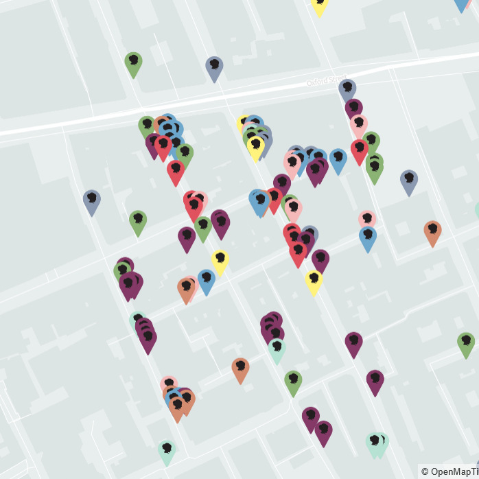 Sneak preview of what I've been working on. 941 Individuals mapped so far... Stay tuned! #coventgardenladies #18thcentury #c18