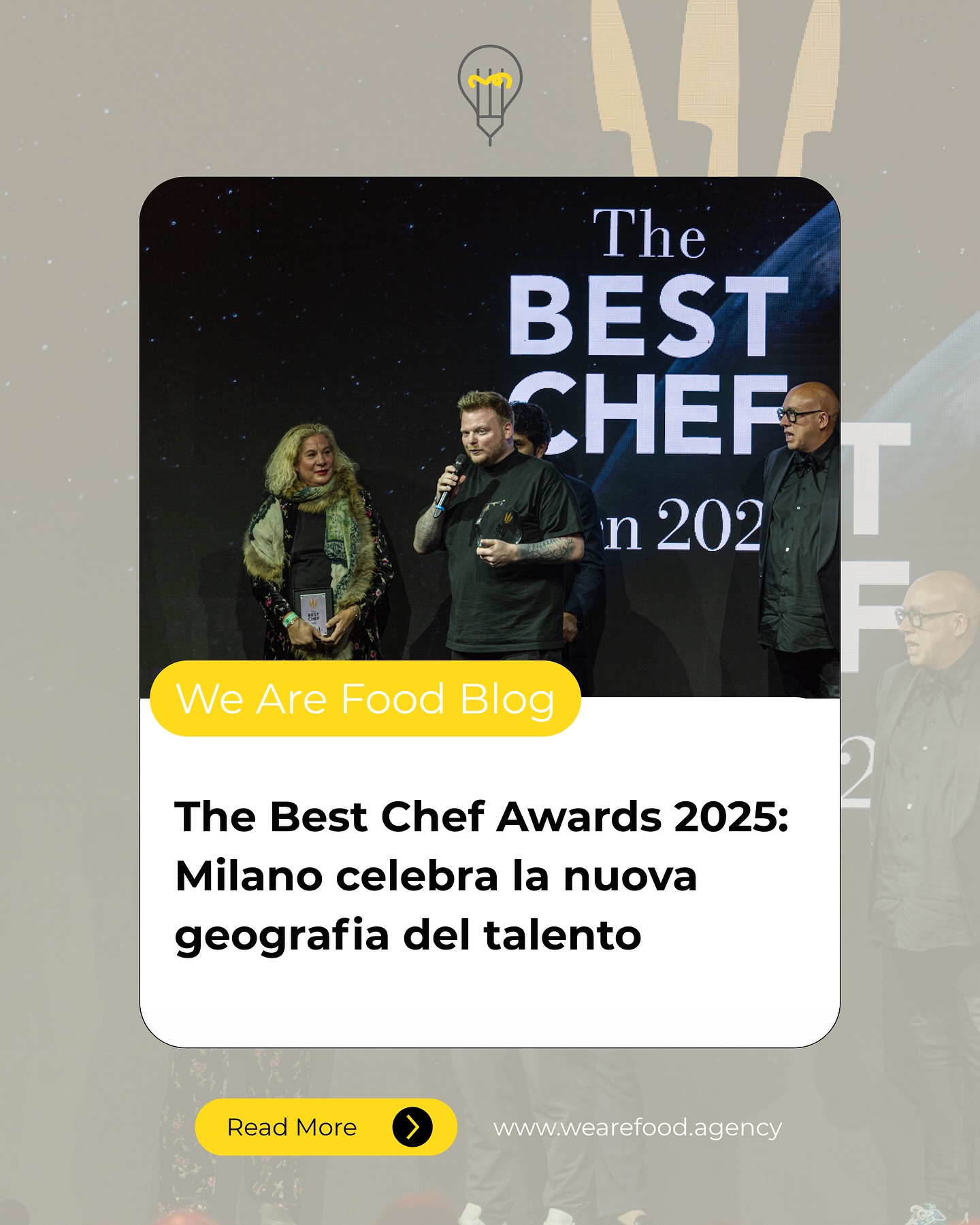 ✍️ WE ARE FOOD - BLOG
📰 Milano ha ospitato l’edizione 2025 di @thebestchefawards, celebrando una nuova geografia del talento che ridefinisce i confini della cucina contemporanea. Sul podio, tre visioni diverse ma complementari: @rasmusmunkalchemist, che trasforma la tecnica in esperienza multisensoriale; @anaros40, che eleva il territorio sloveno a linguaggio identitario; e @chefhimanshusaini, che porta la cucina indiana d’autore su un palcoscenico globale. Un racconto di coraggio, innovazione e cultura gastronomica, dove la cucina diventa strumento di pensiero e di connessione.
❗️Oggi, più che mai, il successo non nasce solo dal talento, ma dalla capacità di comunicarlo in modo autentico, strategico e riconoscibile. È qui che entriamo in gioco noi di We Are Food: un’agenzia di comunicazione nata per dare voce ai protagonisti del mondo food & hospitality, costruendo brand capaci di durare. Lavoriamo su strategia, storytelling e reputazione, per trasformare la sostanza in identità, e l’identità in valore.
👉 Scopri di più sull’articolo completo nel nostro blog e sul nostro modo di costruire comunicazione che lascia il segno.
#WeAreFood #TheBestChef2025 #FoodMarketing #FoodCommunication #StorytellingGastronomico #BrandIdentity #WeAreFoodAgency