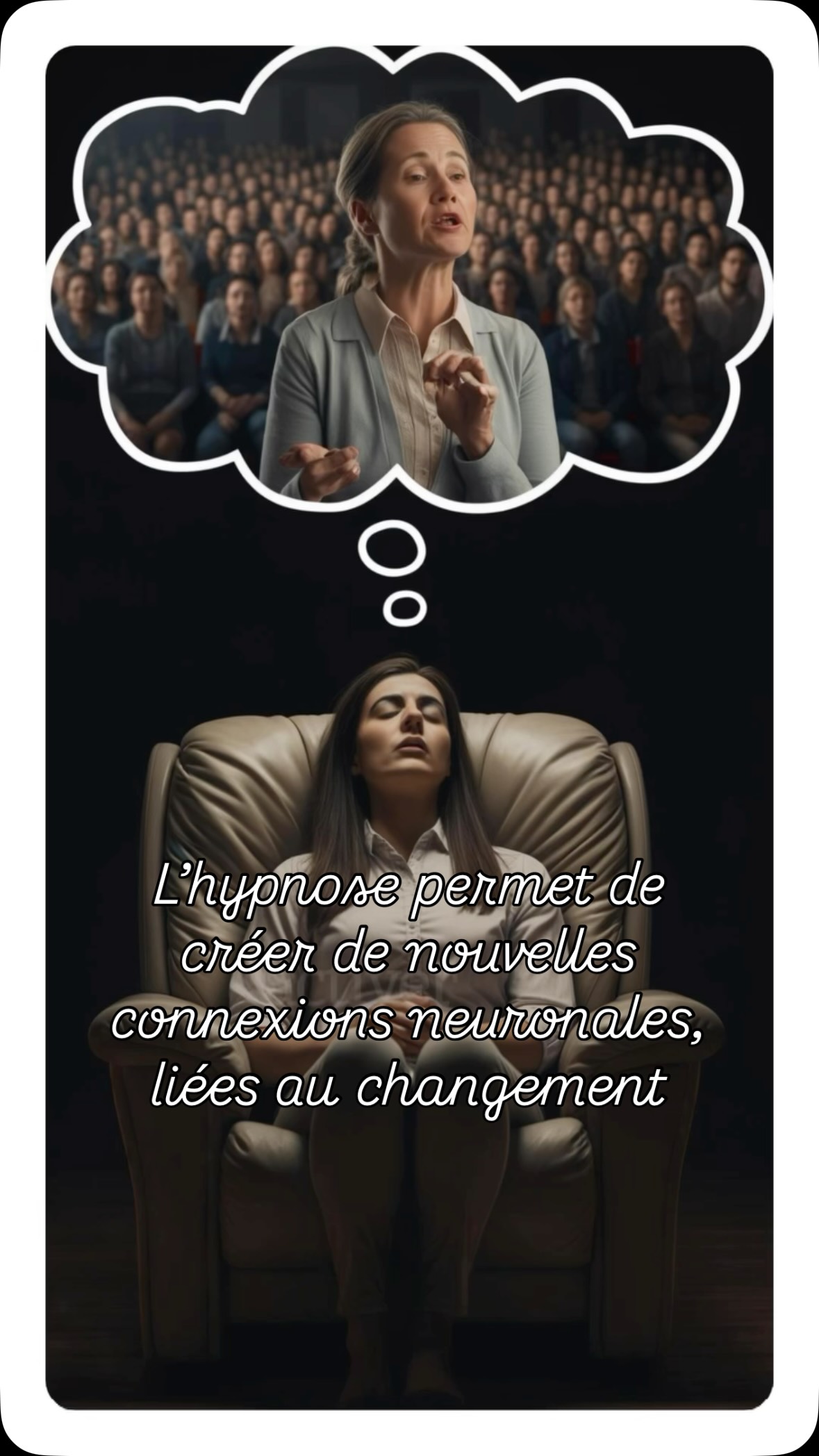 Au-delà des Métaphores : Une Approche Comportementale de l’Hypnose
🧠 Le langage d’Erickson ne suffit pas.
Les métaphores, les suggestions, le « langage magique » de l’hypnose…
Tout cela peut ouvrir des portes, mais ça ne crée pas, à lui seul, de nouveaux circuits neuronaux.
Le cerveau ne change pas simplement parce qu’il comprend —
il change quand il vit quelque chose de différent.
👉 Pour qu’un changement soit durable, il faut exposer la personne à son problème et à sa résolution : lui permettre de revivre, de ressentir, de réorganiser.
C’est ce qu’on appelle, en neurosciences, une erreur de prédiction :
le cerveau s’attend à revivre l’ancien schéma, mais découvre une nouvelle issue.
C’est là que la plasticité opère.
Les métaphores sont précieuses,
mais sans l’expérience vécue qui va avec, elles restent souvent au niveau de la pensée symbolique.
L’hypnose d’accompagnement, telle que je la pratique, ne s’arrête pas au langage.
Elle guide le cerveau à expérimenter la transformation.
#HypnosePratique #DéveloppementPersonnel #PsychologieDuChangement #TechniqueEricksonienne #NeuroPsychologie #miltonerickson #formationhypnose #hypnose #introspection #inconscient #