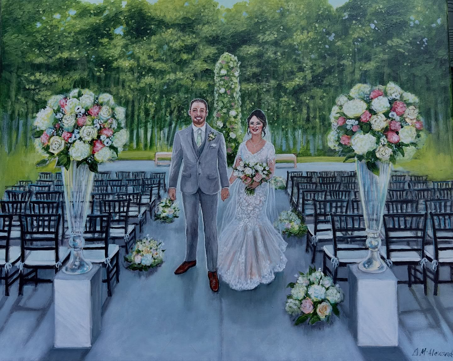 Fresh off the easel for Yusra & Zackery! Congratulations to a lovely couple!
#weddinggifts
#liveeventpainter
#weddings
#liveweddingpainter
#liveweddingpainterAtlanta
#weddingpainting #atlantaweddings #atlantabrides #georgiabrides #brides
#southernbride #southernweddings
#engagedcouples #weddingtrends
#weddingportraits
#artbydiannemcalexander
#northgeorgialivepainter
#acrylicpainting
#northgeorgiawedding
#strikeaposeg
#luxurywedding
#bridalbouquet