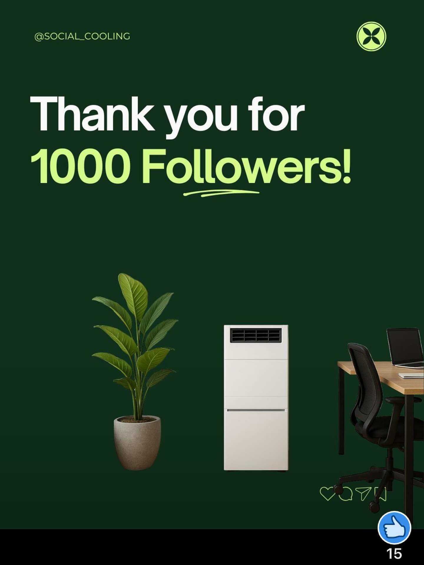 🎉 We Hit 1,000 Followers! 🚀
We’ve been so deep in product development, and final tweaks to TerraBreeze… that we nearly missed this milestone.
Last week, we passed 1,000 followers here on LinkedIn, and by the time we noticed, it was already 1,050+. That’s not just a number to us. It’s validation, interest, and belief in what we’re building: an energy-efficient, plug-and-play air conditioner with no installation or exhaust hoses, built for a more sustainable future.
To every municipality, facility manager, innovator, policymaker, and curious supporter who clicked “Follow” – thank you. 🙏
This community means the world to a startup team sprinting to bring real climate tech to market.
If you’re new here:
We’re Social Cooling FlexCo, and we build TerraBreeze: A cooling solution that consumes 40% less electricity, uses ultra-low GWP refrigerant, and works without construction, ducts, or permits.
Follow along—we’re just getting started. 🌱💨
BTW we are revealing the new design soon, here already a little peek. 😊
Philippe Schmit, LL.M. Prof. Dr. Alireza Eslamian Dr.techn. Alireza Jafarinia Ben Assa
#SocialCooling #TerraBreeze #GreenTech #ClimateTech #StartupLife #ThankYou #Sustainability #AirConditioningReimagined #B2BTech #EnergyEfficiency
