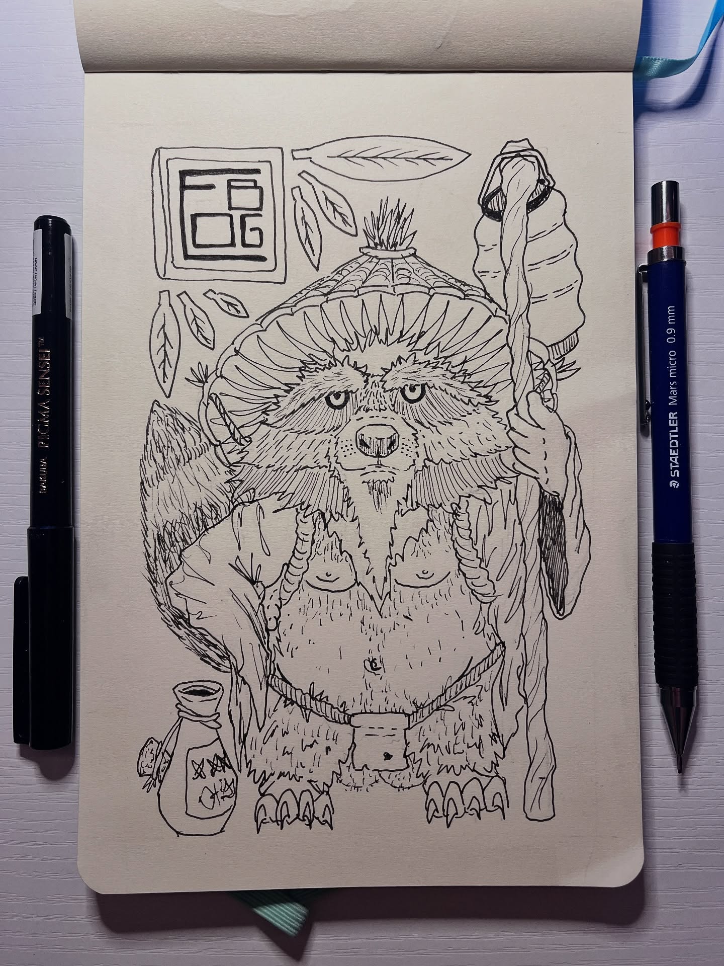 Prompt- “SHAPE SHIFTER” - I imagine all Tanuki’s sing this song when they walk through the woods after some good sake. 😆
-
#drawfordays @stickersfordaysllc #tanuki #draw #inkdrawing #japanese #folklore