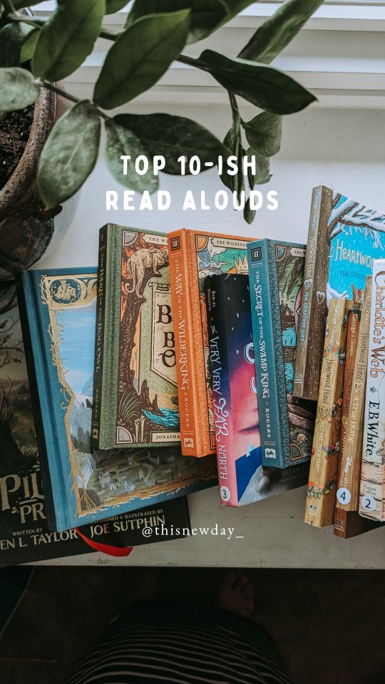 👋🏽 Top 10-ish favorite read alouds.... 😅
I mean how do you choose? 😉 It was hard to narrow down but I chose favorites from throughout the last six years!
✨ Sophie Mouse series by Poppy Green
✨ The Very, Very Far North by Dan Bar-el
✨ Winnie-the-Pooh by A.A. Milne
✨ Heartwood Hotel series by Kallie George
✨ Charlotte's Web by E.B. White
✨ Little Pilgrim's Progress by Helen Taylor
✨ Mansoul Chronicles by Lithos Kids
✨ Wilderking Trilogy by Jonathan Rogers
✨ Bears on Hemlock Mountain by Alice Dalgliesh
✨ Little House series by Laura Ingalls Wilder
➡️ Drop your favorites in the comments!!!
For more read aloud suggestions, check out my #livingbooklegacy friend's posts:
@brittsbookbin
@moraviapress
@delightfullyfeastingpress
@playinghomeschool
@agoodbookhunt
@juiceboxhomeschool
@treasuredhourbookshop
@livingbrighthomeschool
@letthemlovelearning
.
.
#readaloud #chapterbooks #booksforkids #favoritereadalouds #readalouds #toptenbooks