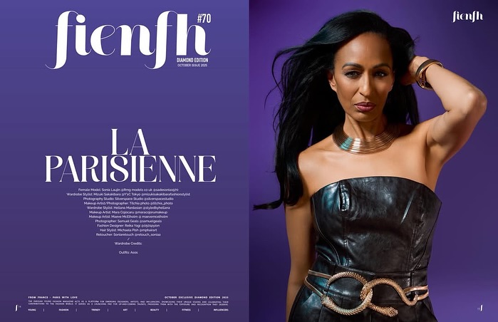 What a pleasure to style the beautiful @sadesonia1970 for @fienfh magazine 💫