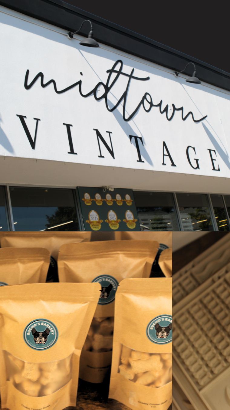 🍂 Fall feels + market magic @midtownmarketcda 🍁
Still making weekend plans? Come experience the cozy seasonal charm at Midtown Home & Vintage Market in CDA! Stroll through the market and treat your pet to something special — a lot of love, wrapped in a handmade treat. 🐶🐾
#fall #halloween #fallvibes #cda #spokane #buchosbarkery #midtownhomeandvintagemarket #shoplocal #supportsmallbusiness #seasonal #pnwdogs #dogtreats #natural #handmade