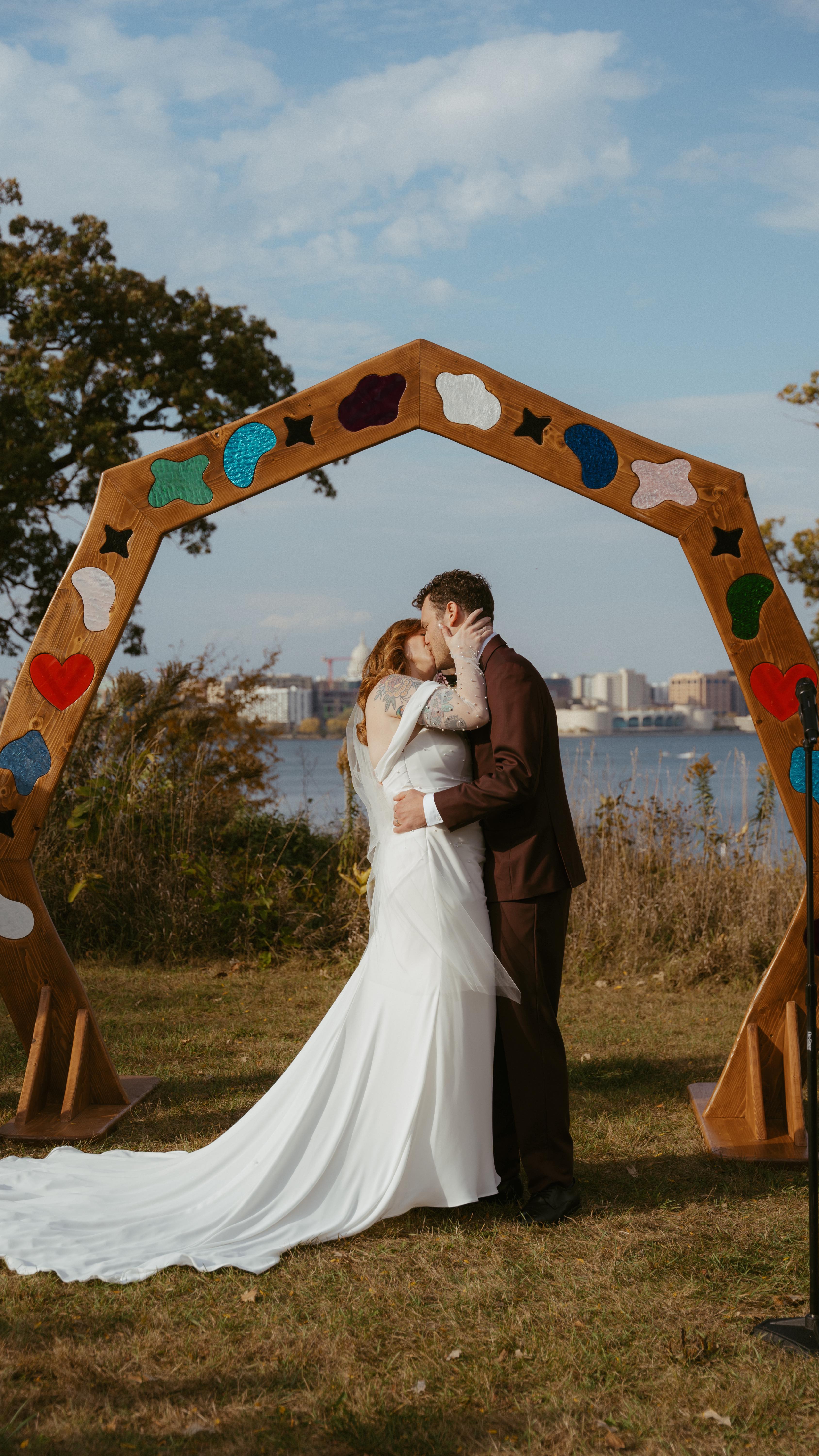 Eric and Suzi trusted me to bring their vision to life when they reached out this past April to plan their wedding! We had tons of meetings (sometimes over a shared bevy), text threads, Instagram dms, Pinterest pins and more to bring their funky visions to life.
One of my favorite celebrations to date with a funky velvet linen, place settings that I saw from one of my dear friends @miriameventsco a few months ago at an event she helped plan, and making the most out of one of Madisonās public park spaces before it gets shut down next season for a refresh!
Huge shoutout to all the vendors that brought this to life alongside us!
Venue: @madisonparkswi Olin Park Pavilion
Coordination: @redwoodweddingswi
Photography: @gretaelizabethphoto
Catering: @banzomadison
Hair and Makeup: @alpenglowartistry
Cheeseboard: @madisoncheeseboards
Chairs for Ceremony: @buckysrentals
DJ: @dj_felix_entertainment
Cutting Cake: @frosted.byfarah
Dress: @aandbe_mpls
Suits: @generationtux
bride: @suz_mcbooze