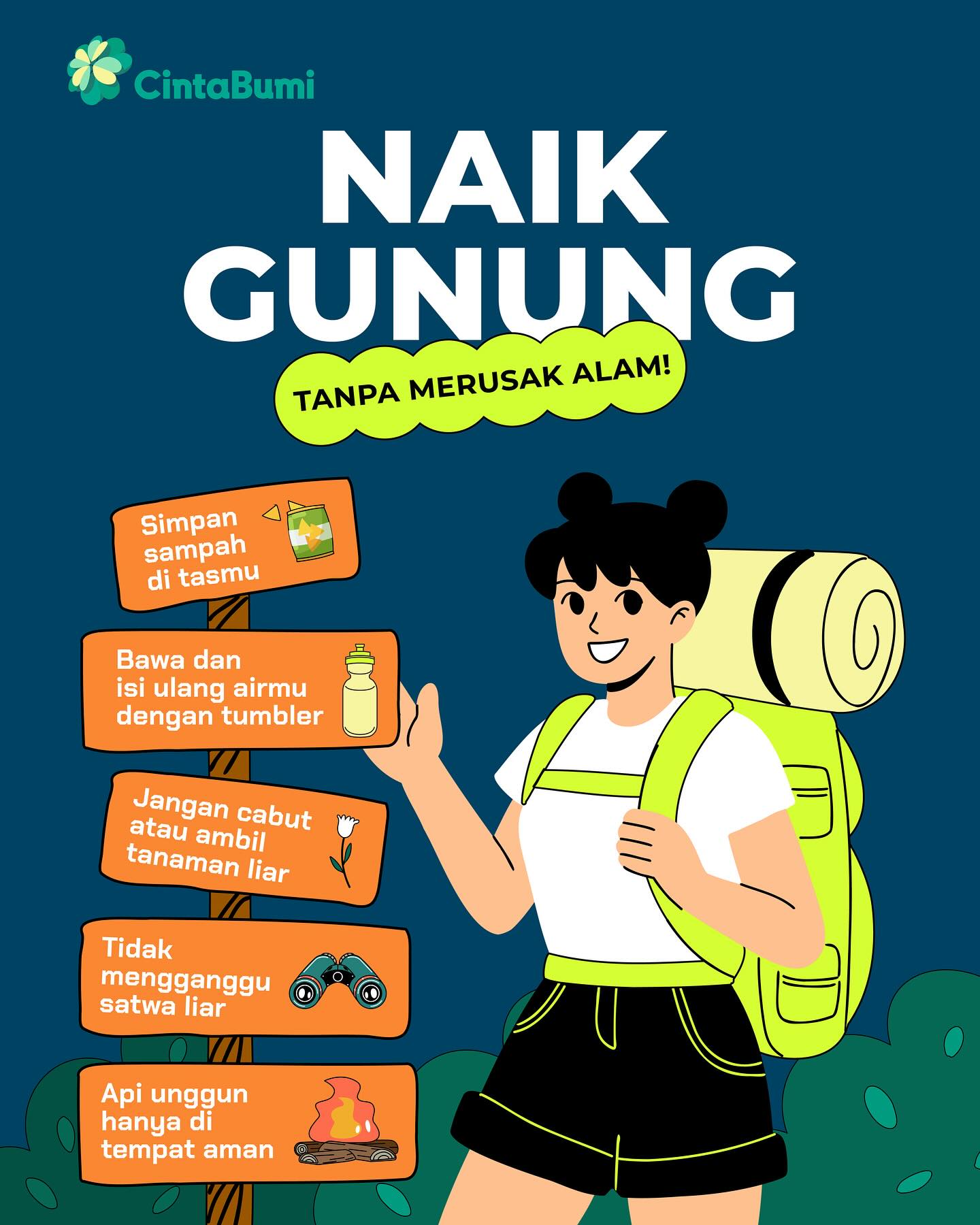 Gunung bukan hanya tempat liburan, tapi rumah bagi banyak kehidupan๐ป๐
Hargai alam, jangan buang sampah sembarangan dan ingat bahwa alam bukan hanya milik kita saja๐
#cintabumi #cintabumiproject #emisikarbon #littlethingsmatter #zerowaste #bumihijau #sustainablelifestyle #sustainableliving #environment #ramahlingkungan