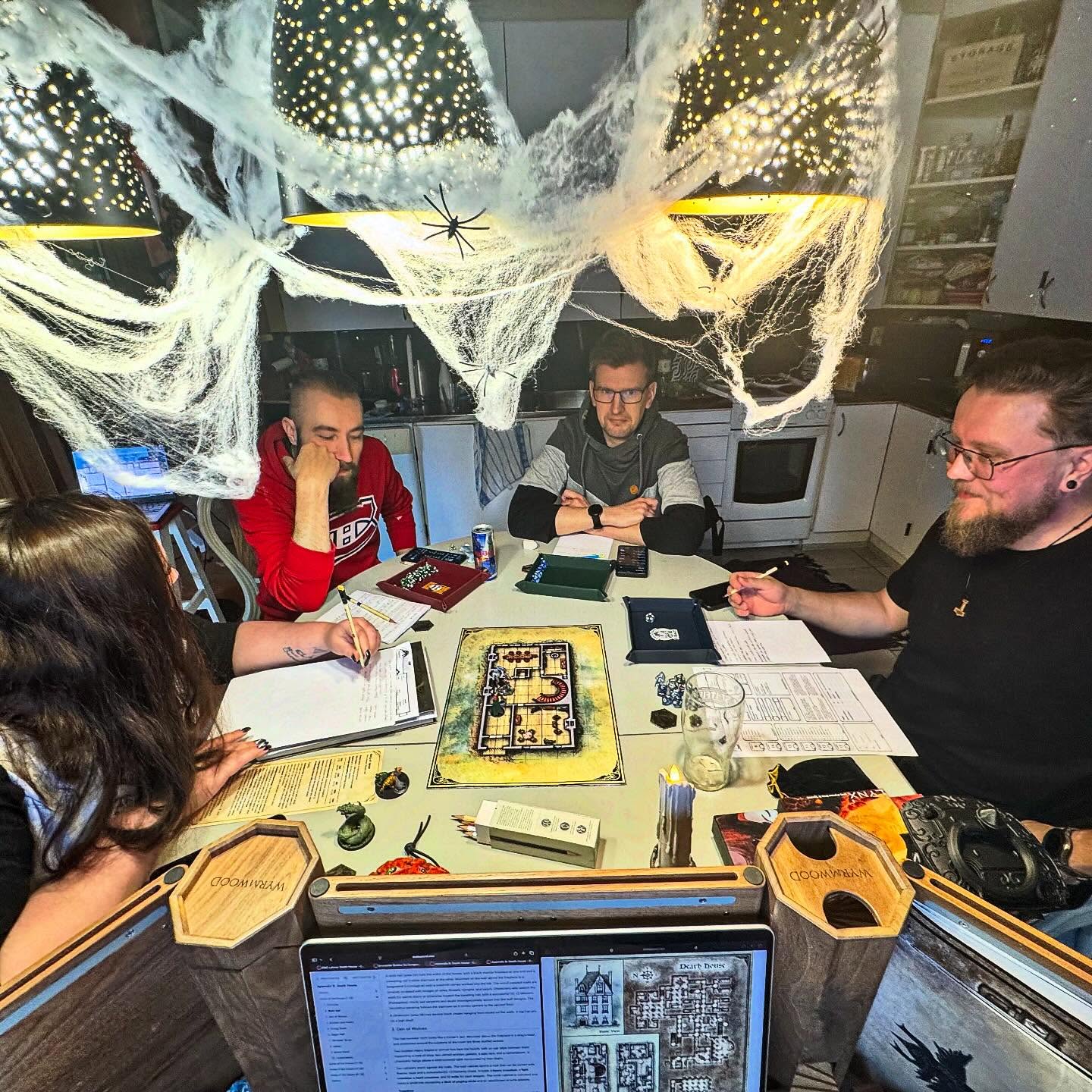 Last sunday NIGHT I got to ran Death House as a one shot for awesome group of brave players! We completednthe adventure in about 8 hours and ot was AWESOME! Everybody survived and got out from the deadly haunted building! There was a lot of awesome moments and this oneshot might turn into a COS campaing🧛Which is super exciting!
#dnd #dnd5e #dungeonsanddragons #dungeonsanddragons5e #oneshot #ravenloft #deathhouse #barovia #curseofstrahd #dungeonmaster #gamemaster #dmlife #dungeonmasterlife #gmlife #gamemasterlife