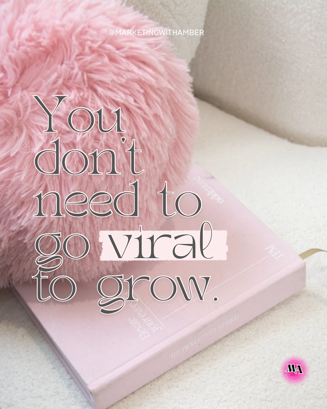 Stop chasing virality and start building connection!!!
So many business owners think growth happens when you “blow up” on social media, but that kind of growth often doesn’t last.
True growth happens when your message lands with the right people. The ones who connect with your story, your values, and your offers!
✨ 10 loyal clients will always matter more than 10,000 passive views.
✨ Real conversations > random reach.
✨ Sustainable marketing > quick spikes.
You don’t need to go viral to grow. You just need to stay consistent, aligned, and focused on impact over numbers.
If you needed that reminder today, double tap 💌
#marketingwithamber #socialmediamarketing #contentstrategy #founderlife #wellnessfounder #socialmediamanager #smallbusinessgrowth #authenticmarketing #sustainablegrowth