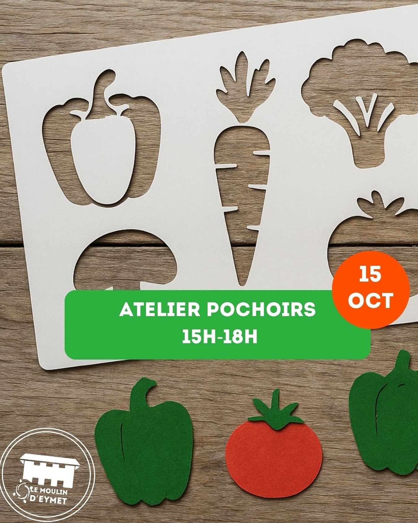 Rendez-vous mercredi 15 pour un atelier pochoirs en préparatif des Journées de la Biodiversité de ce week-end
Au programme :
đ dĂ©coupe de pochoirs pour la future fresque des fruits et lĂ©gumes
đšcustomisation des nappes en papiers pour le repas partagĂ©