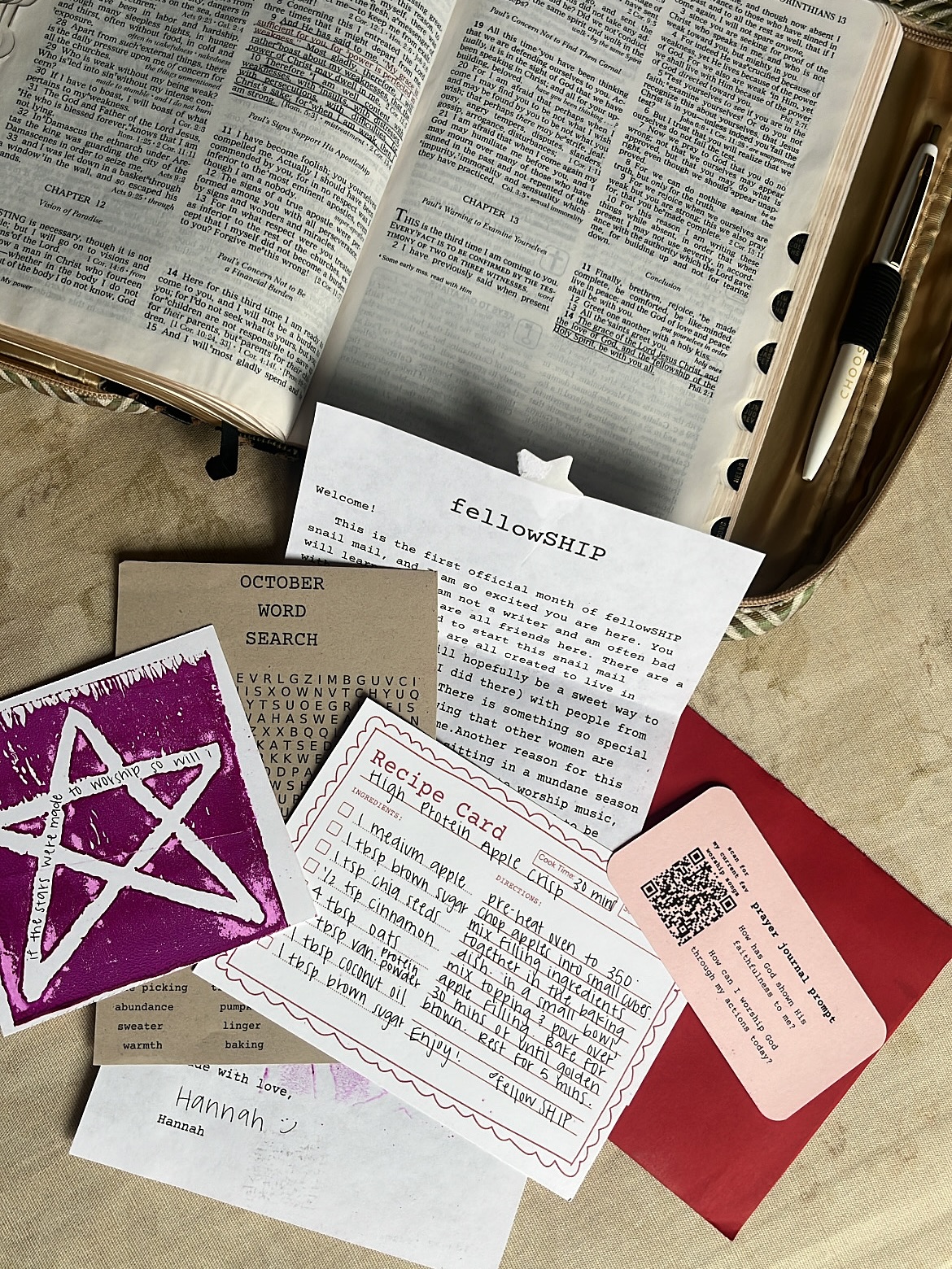 I’m so proud of my daughter-in-law @hannahh.carneyy for launching something so special, creative and right up my alley — Fellowship Snail Mail 💌
In a world full of screens, she’s bringing us back to the beauty of connection, creativity, and faith—one envelope at a time. Each month, subscribers receive meaningful mail designed to help you pause, reflect, and deepen your walk with the Lord.
This isn’t about perfection. It’s about purpose, fellowship, and following God’s nudge to create something that connects hearts for His glory.
Learn more or subscribe at fellowshipsnailmail.com
#FellowshipSnailMail #FaithAndFellowship #SnailMailRevival #FaithInAction