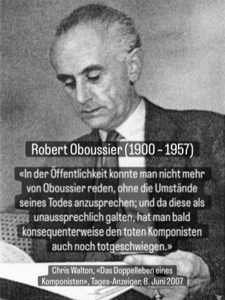 Die Ermordung des zu Lebzeiten bedeutenden Schweizer Komponisten Robert Oboussier am 9. Juni 1957 löste eine totale Verdrängung seines Werkes und seiner Person aus dem öffentlichen Bewusstsein aus. Sein Vermächtnis verstummte für Jahrzehnte. Der Mordfall brachte nicht nur seine bis dahin verborgene homosexuelle Orientierung ans Licht, sondern rückte erstmals das Männermilieu Zürichs in den Fokus der medialen Aufmerksamkeit.
Zum 125. Geburtstag von Robert Oboussier
erschien nun im Sommer 2025 unterstützt durch die Heinrich Hössli Stiftung die erste CD-Veröffentlichung seiner Musik und eine Buchpublikation mit Beiträgen von verschiedenen Autor:innen, in denen die Musik, die Biographie und das tragische Nachleben Oboussiers von unterschiedlichen Seiten beleuchtet wird.
Zudem finden diesen Herbst Jubiläumsveranstaltungen statt, an denen die Musik Oboussiers aufgeführt und mit verschiedenen Gästen über deren Geschichte und Bedeutung gesprochen wird.
- Freitag, 17. Oktober 2025, 20:00, Lavaterhaus, Zürich, Konzert und Gespräche
- Sonntag, 19. Oktober 2025, 17:00, Zingghaus, Köniz, Konzert und Gespräche
- Freitag, 21. November 2025, 18:00, Foyer Stadttheater, Biel/Bienne, Buchvernissage (Lesung & Konzert)
- Dienstag, 3. Dezember 2025, 19:00, Kweer Bar, Zürich, CD-Taufe & Lesung
Mehr Infos: oboussier.ch
Credits: Zentralbibliothek Zürich, ZBID: 0083b (Bild) / oboussier.ch (Texte, bearbeitet) / Chris Walton, «Das Doppelleben eines Komponisten», Tages-Anzeiger, 8. Juni 2007 (Zitat)
#queer #queerhistory #archive #lgbtiq #geschichte