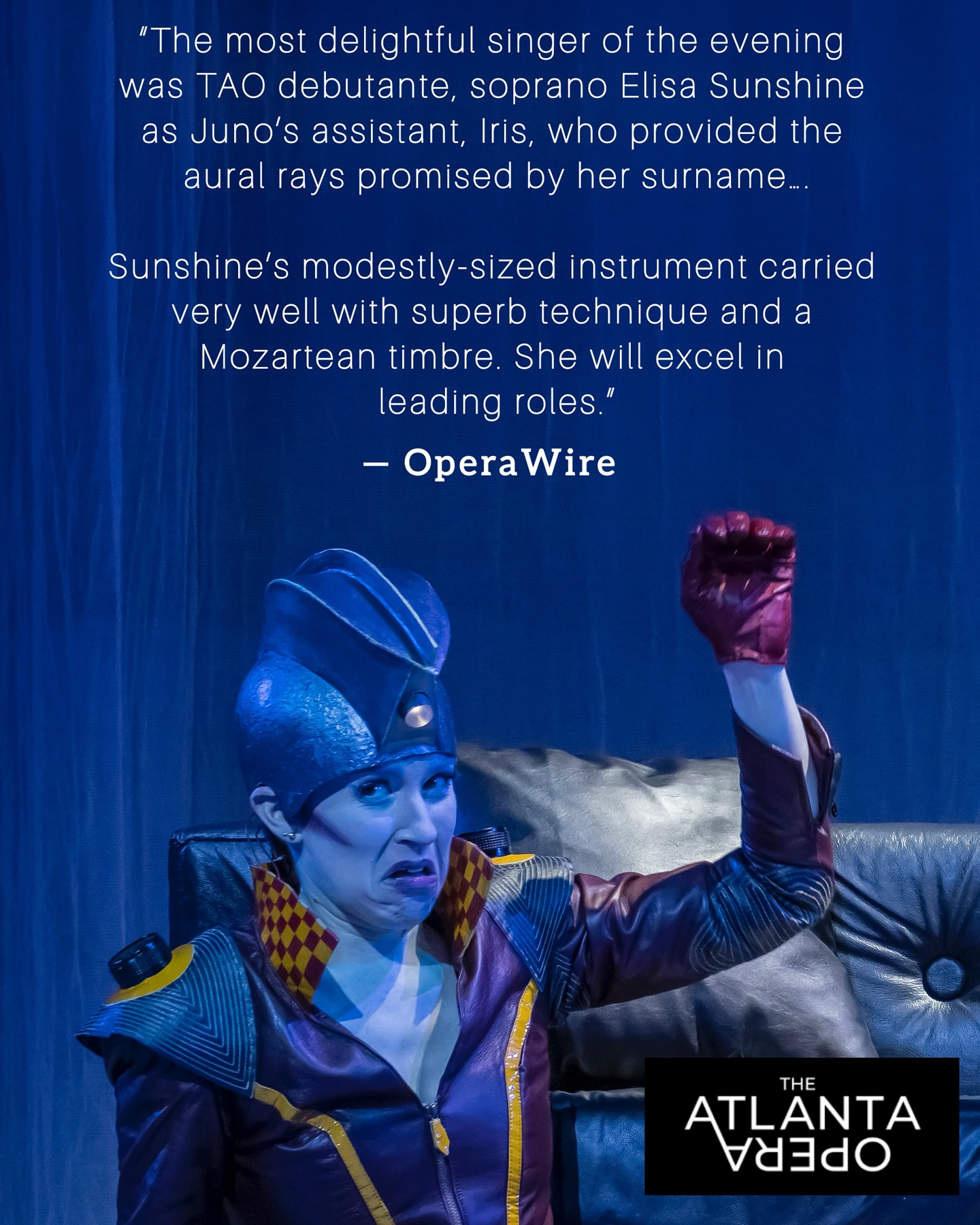 ⚡️REVIEW⚡️
It’s a pretty special feeling when all the hard work you’ve poured into a role comes across to an audience!
We singers spend countless hours in practice rooms, perfecting the tiniest details, obsessing over the smallest bits of text and music, and we never truly know how something will land with an audience until opening night.
Feeling massive amounts of gratitude to @theatlantaopera for trusting me with this little firecracker of a character. And thank you to @operawire and Benjamin Torbert @throatybeard for the kind words! Opera is truly a team sport, and I’m feeling eternally grateful for the team that helped prepare me for Iris!